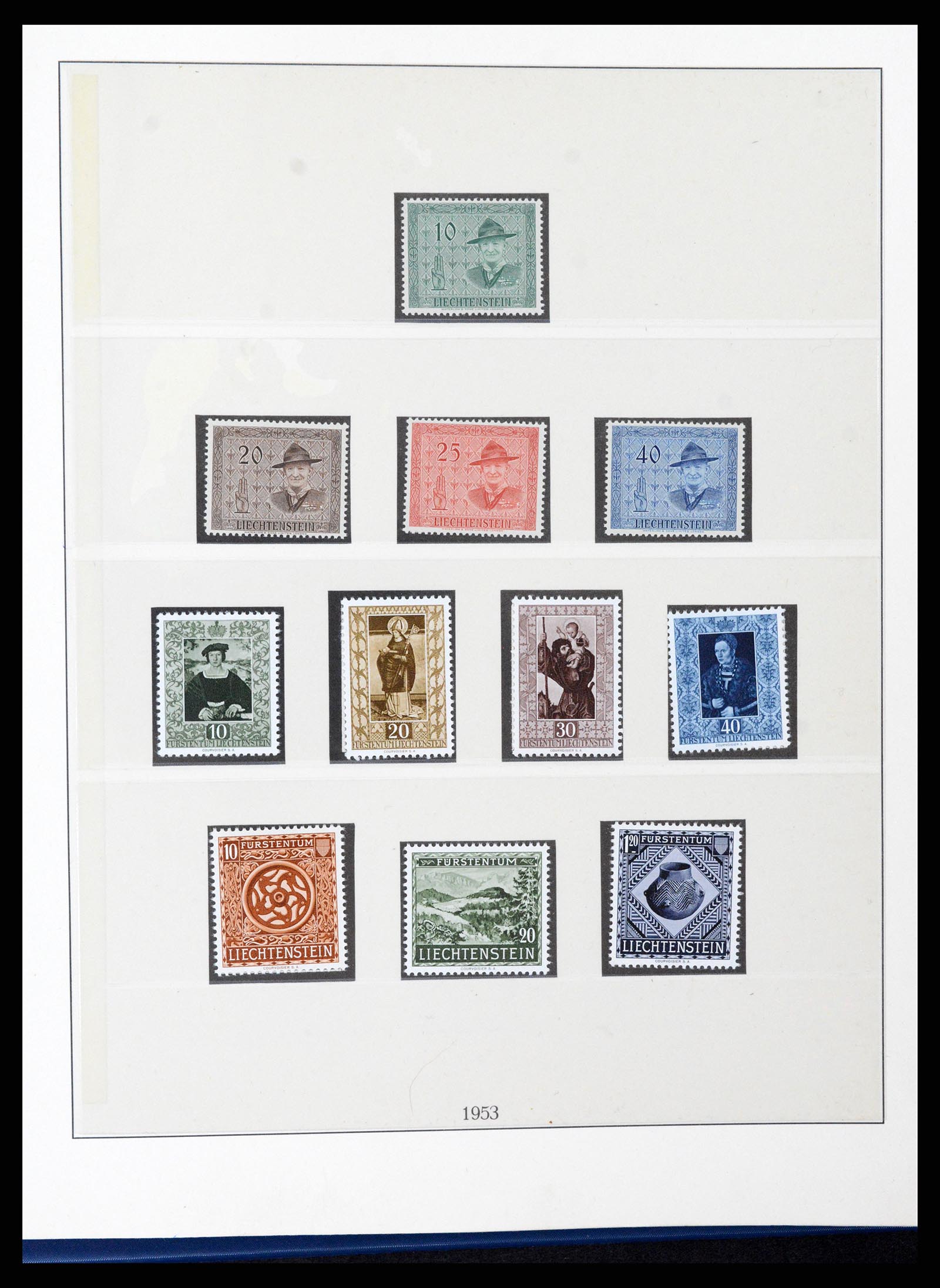 37295 024 - Postzegelverzameling 37295 Liechtenstein 1912-2009.