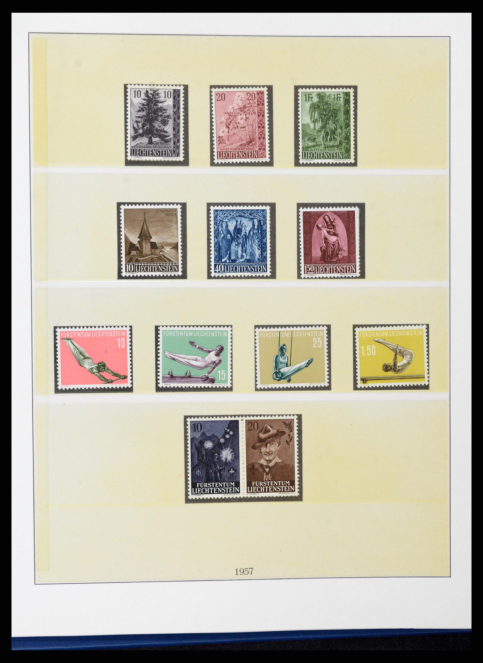 37295 028 - Stamp collection 37295 Liechtenstein 1912-2009.