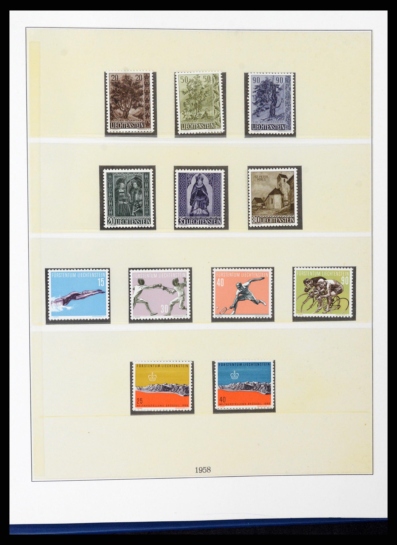 37295 029 - Postzegelverzameling 37295 Liechtenstein 1912-2009.