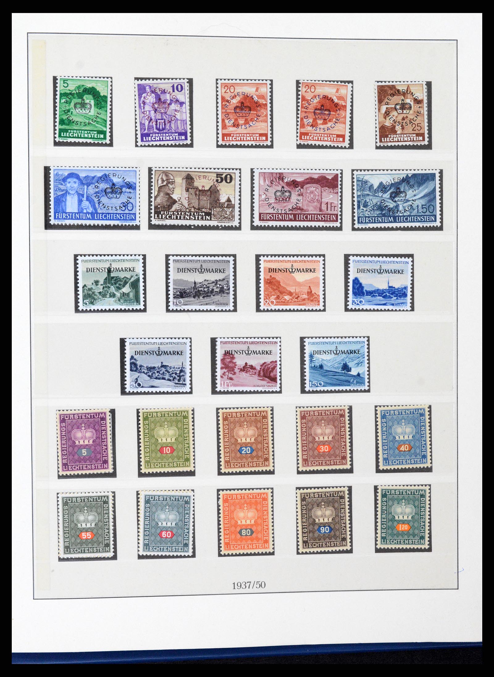 37295 032 - Postzegelverzameling 37295 Liechtenstein 1912-2009.