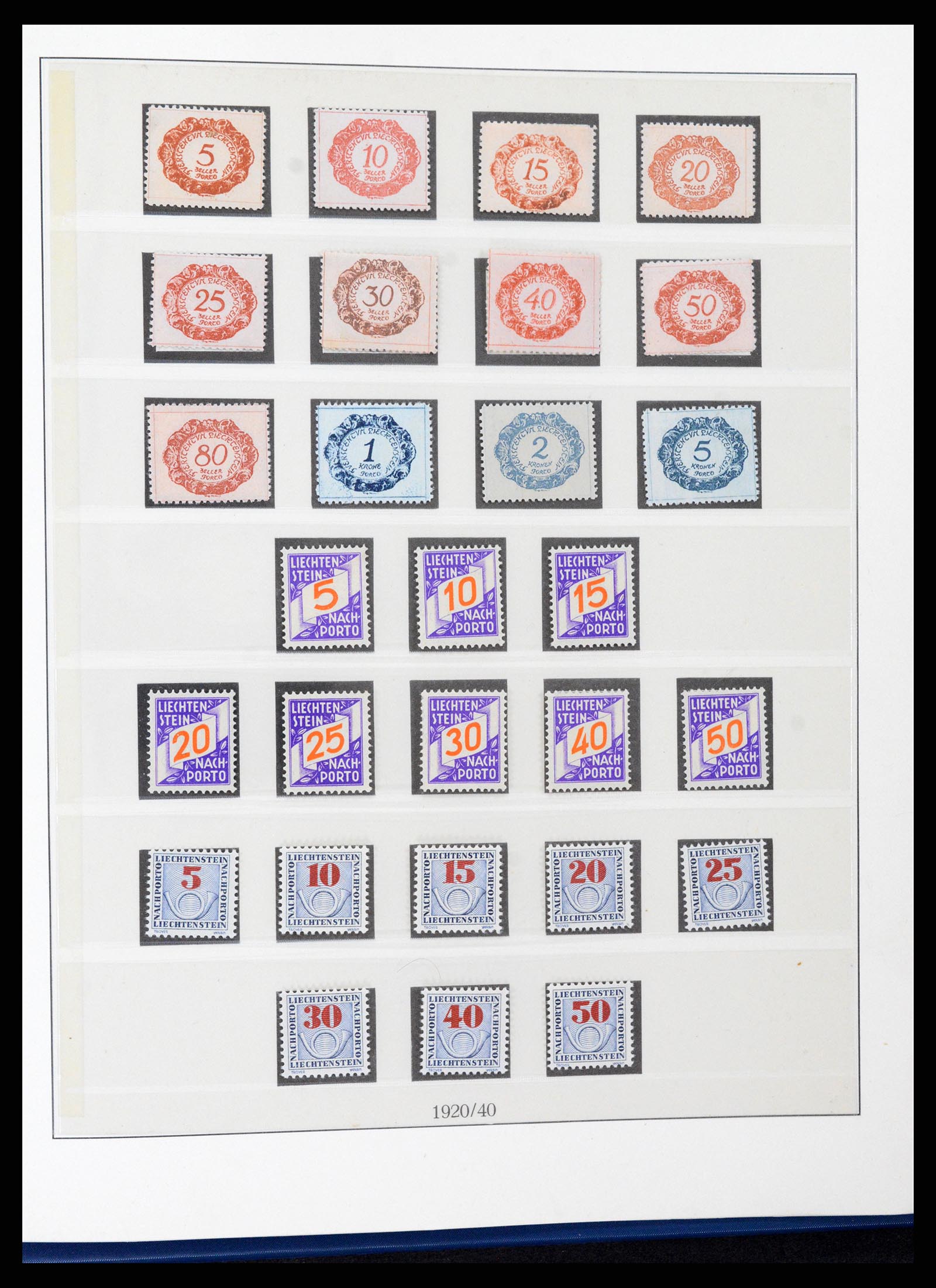 37295 033 - Postzegelverzameling 37295 Liechtenstein 1912-2009.
