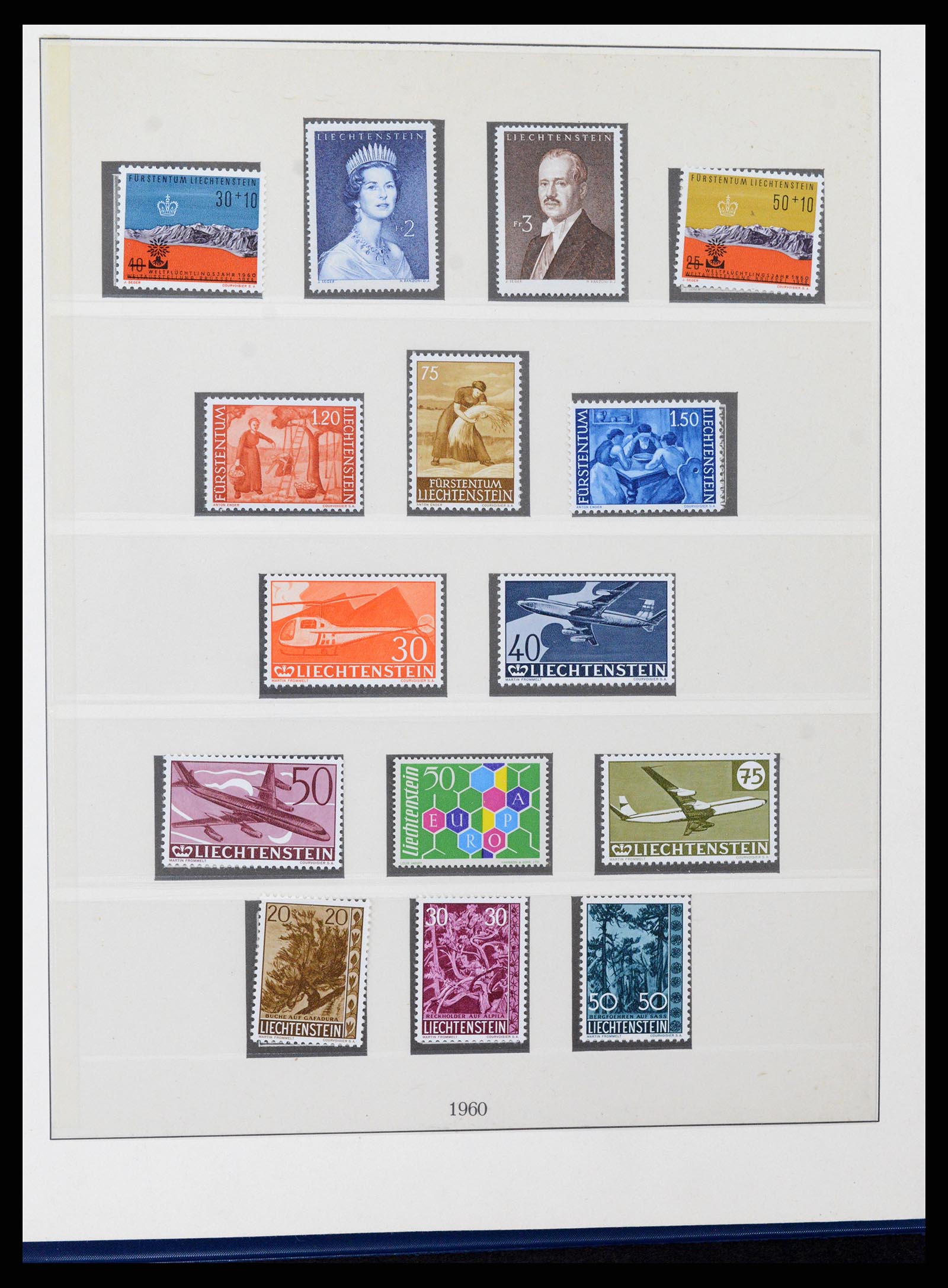 37295 036 - Postzegelverzameling 37295 Liechtenstein 1912-2009.