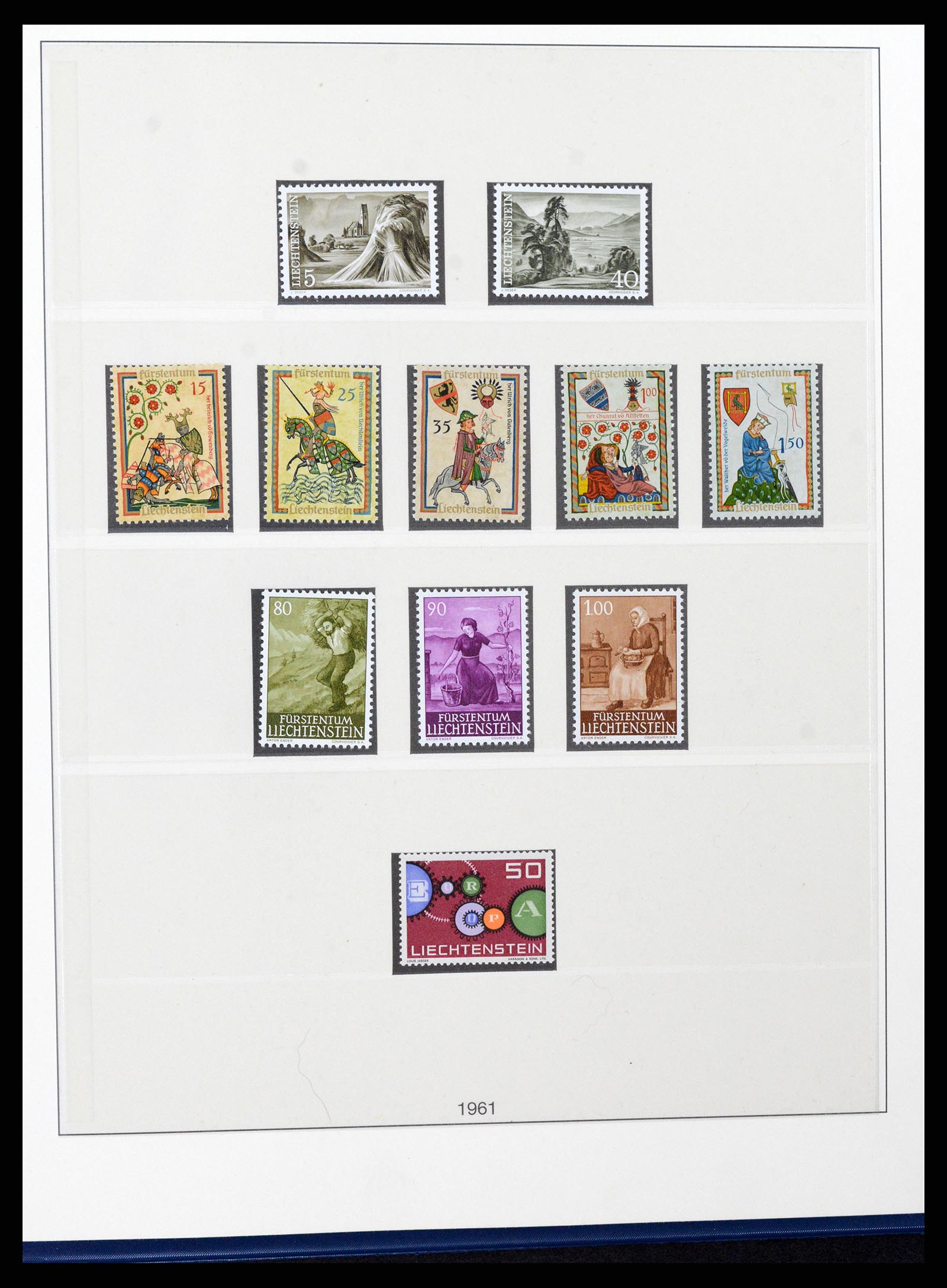 37295 037 - Postzegelverzameling 37295 Liechtenstein 1912-2009.