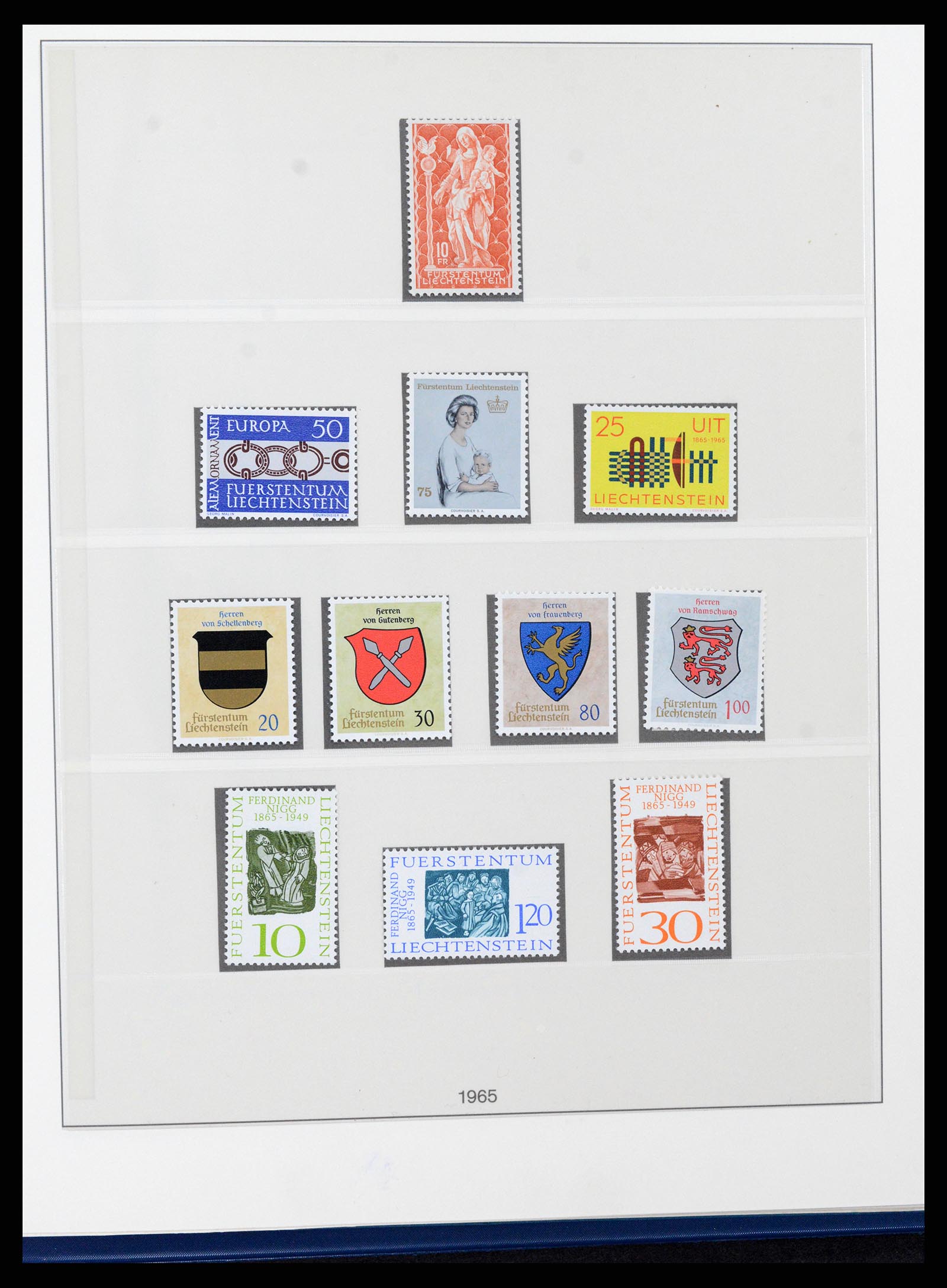 37295 042 - Postzegelverzameling 37295 Liechtenstein 1912-2009.