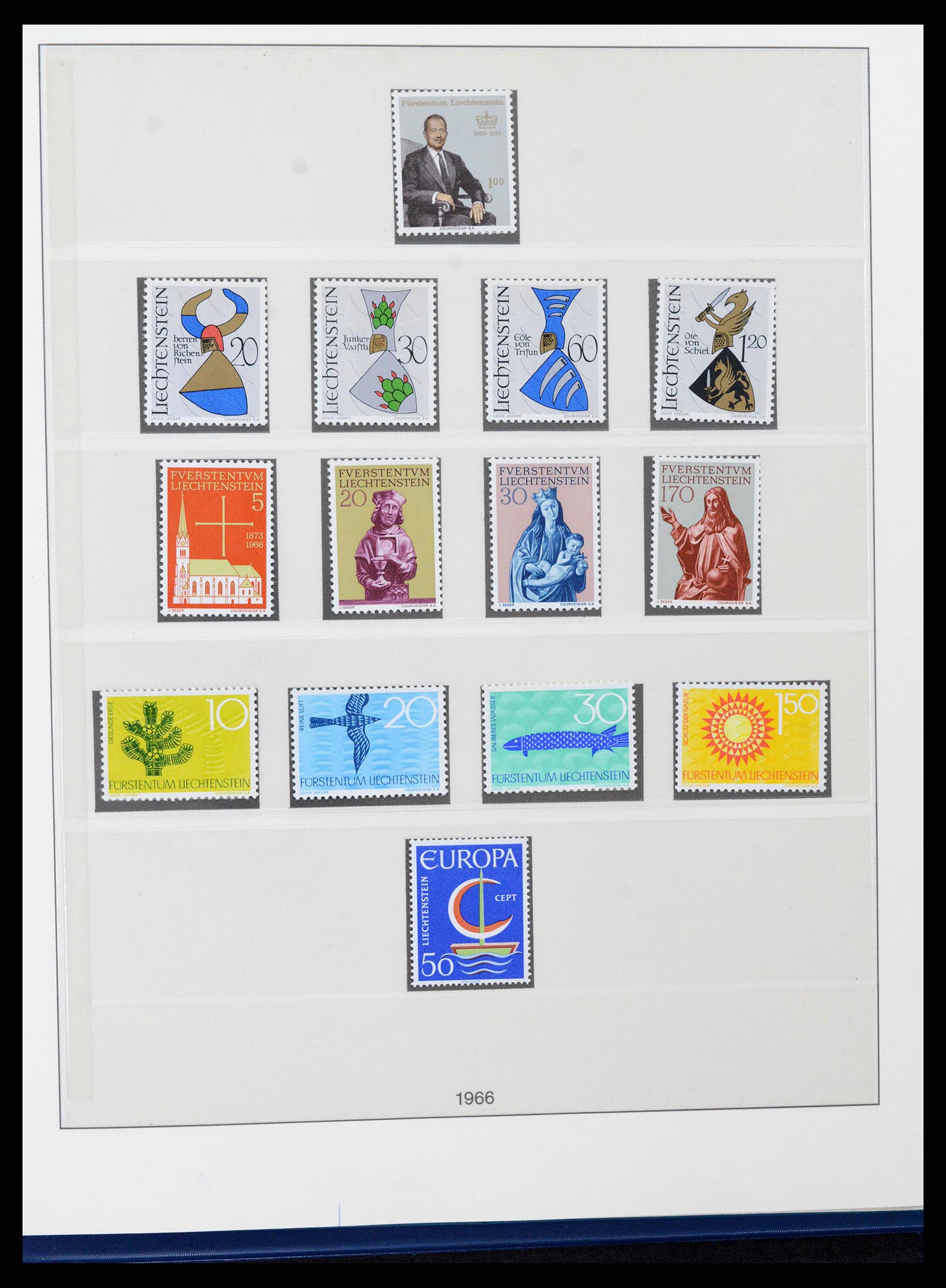 37295 044 - Postzegelverzameling 37295 Liechtenstein 1912-2009.
