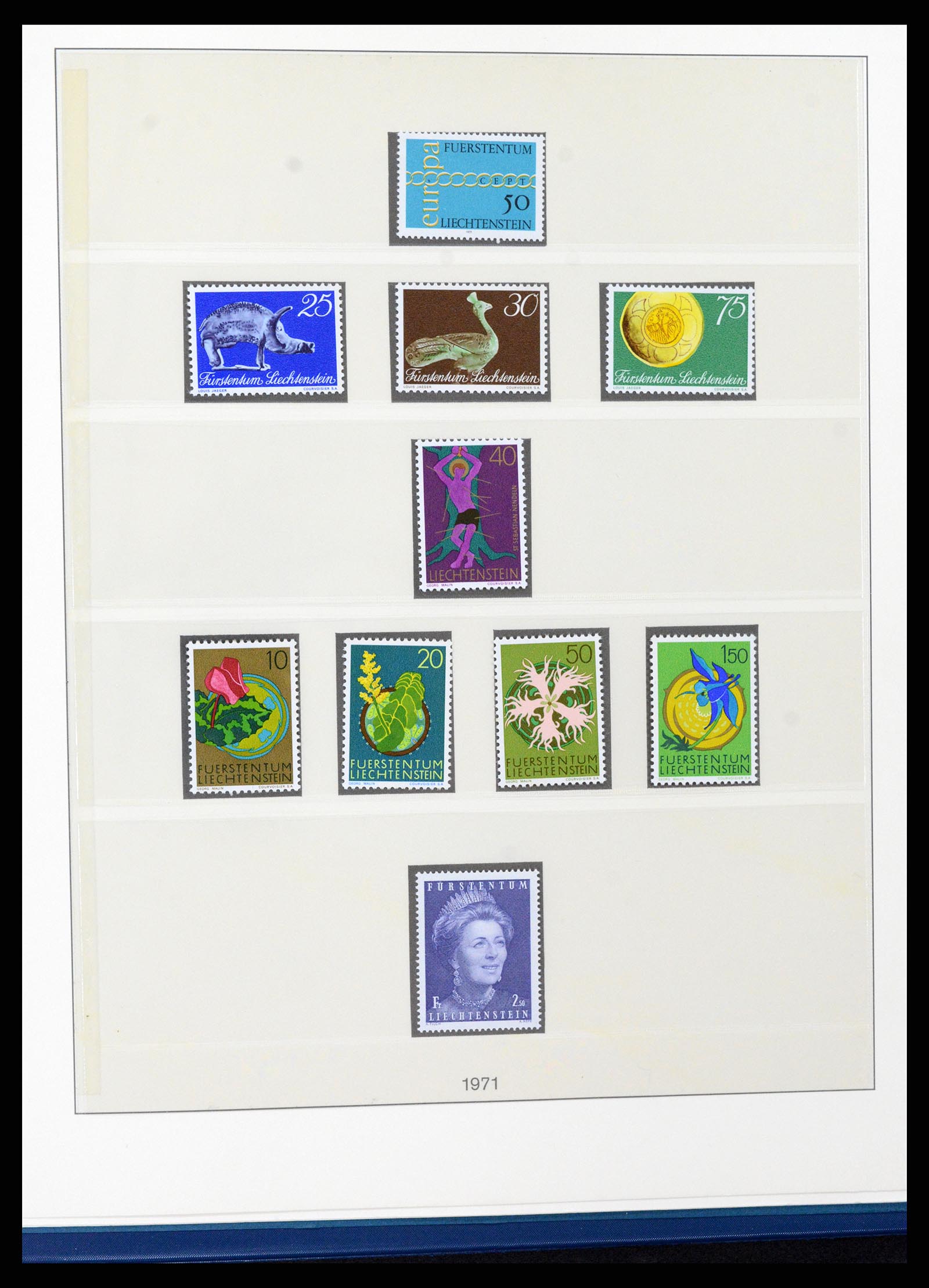 37295 052 - Postzegelverzameling 37295 Liechtenstein 1912-2009.