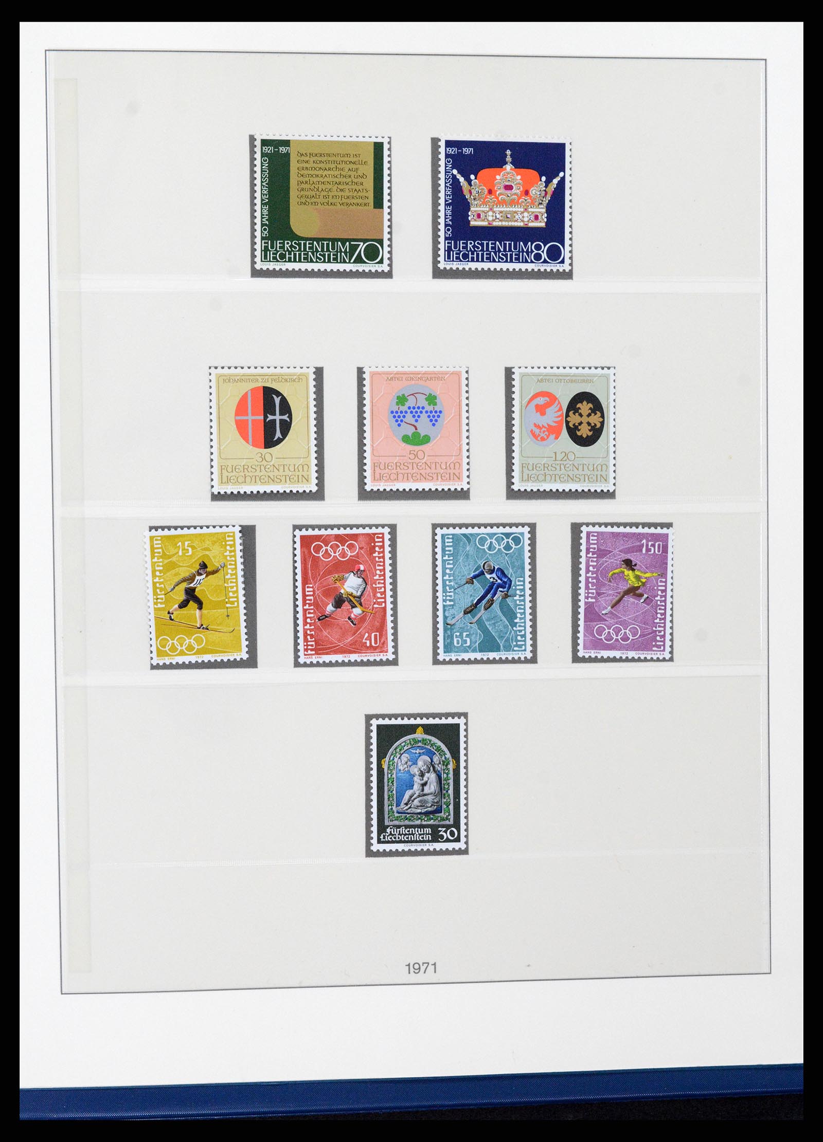 37295 053 - Postzegelverzameling 37295 Liechtenstein 1912-2009.
