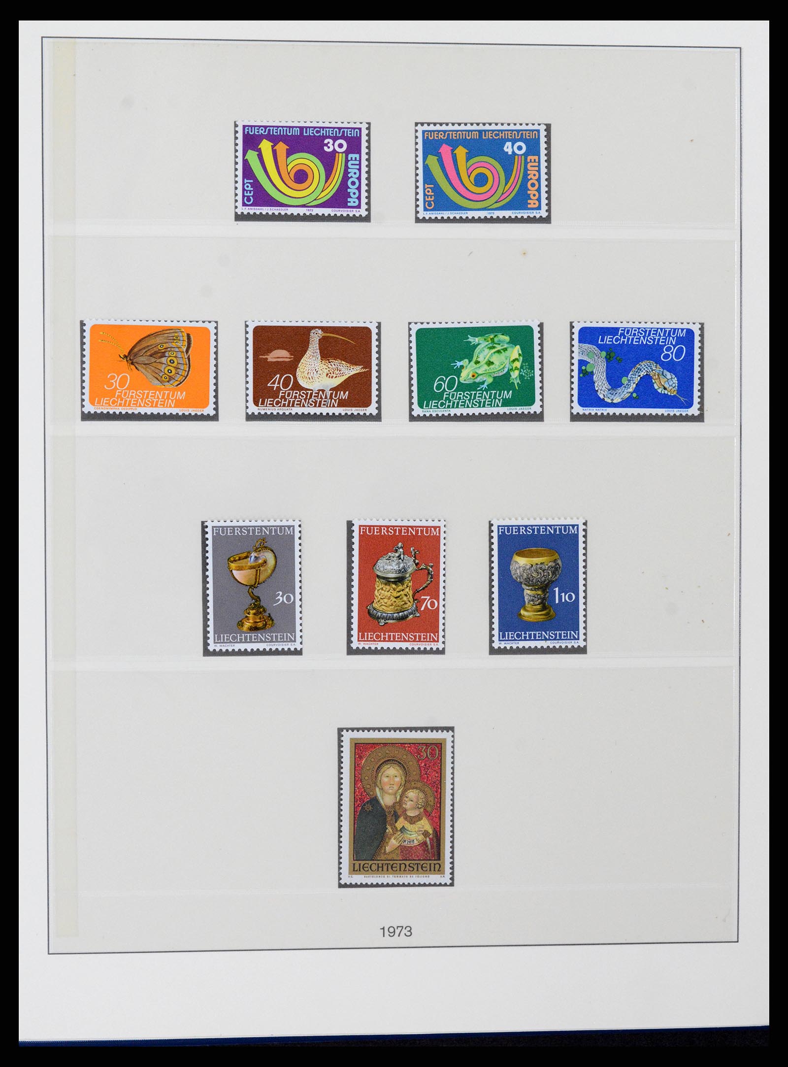 37295 058 - Postzegelverzameling 37295 Liechtenstein 1912-2009.