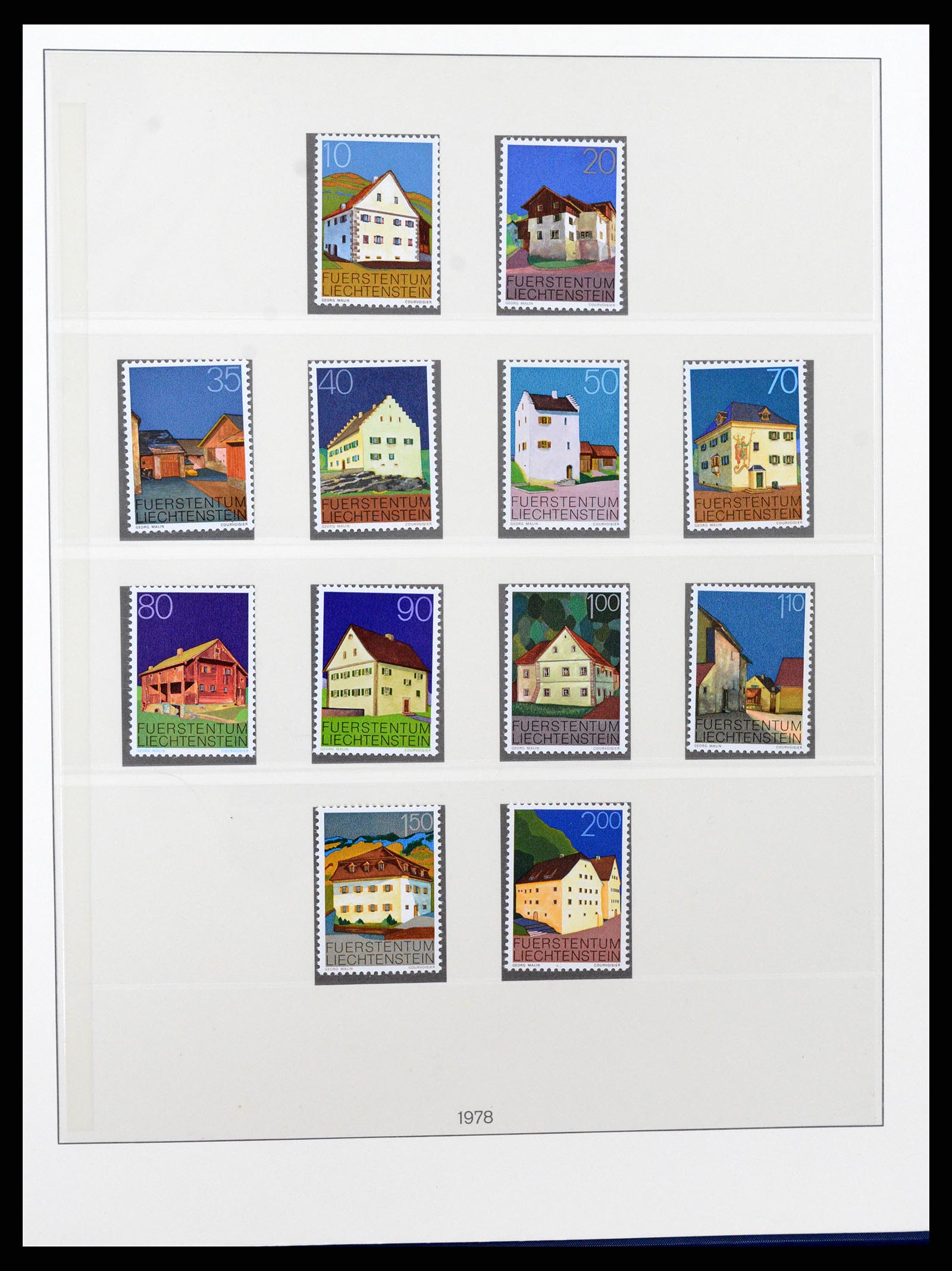 37295 070 - Postzegelverzameling 37295 Liechtenstein 1912-2009.