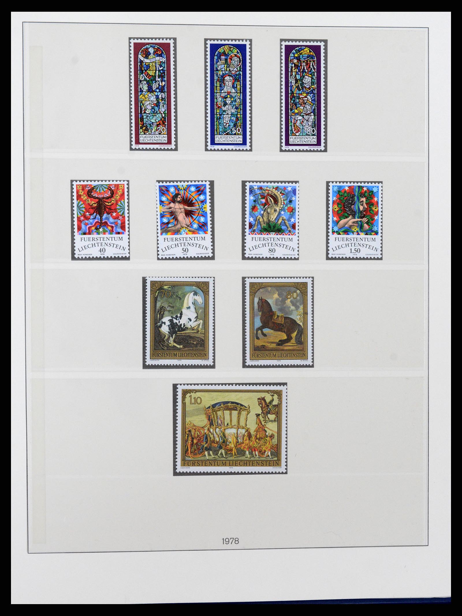 37295 071 - Stamp collection 37295 Liechtenstein 1912-2009.