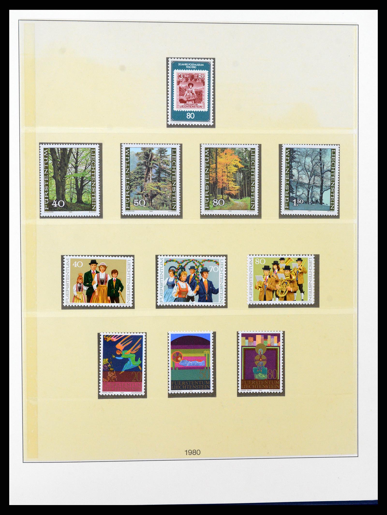 37295 075 - Postzegelverzameling 37295 Liechtenstein 1912-2009.