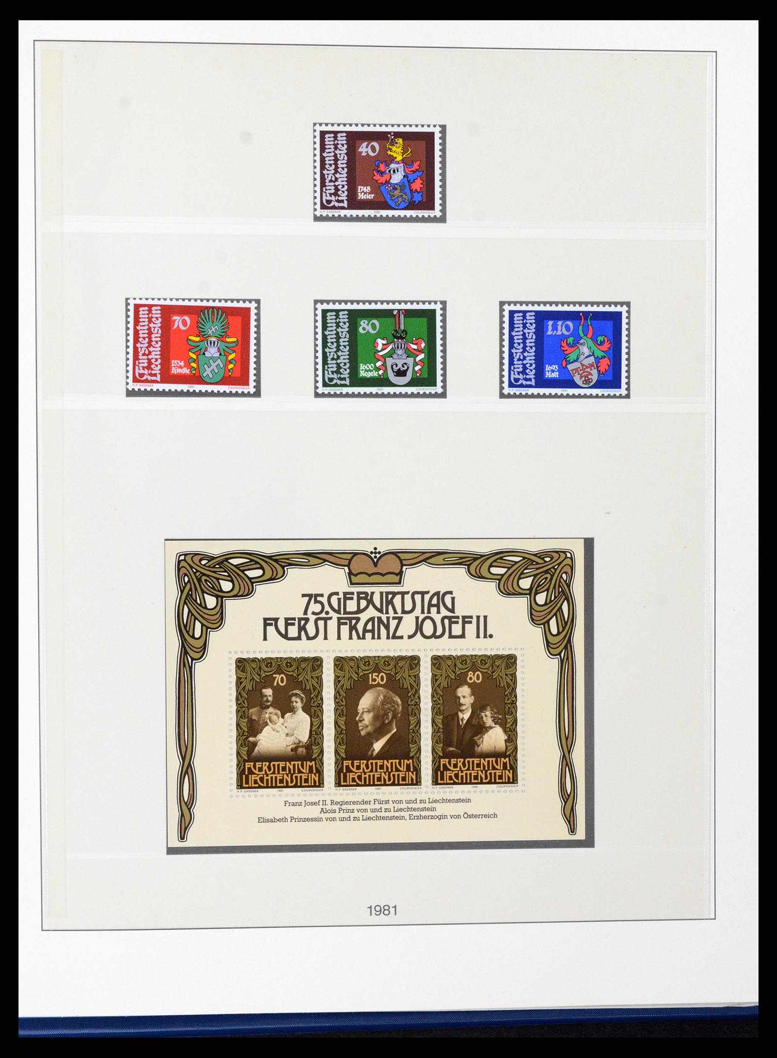 37295 076 - Stamp collection 37295 Liechtenstein 1912-2009.