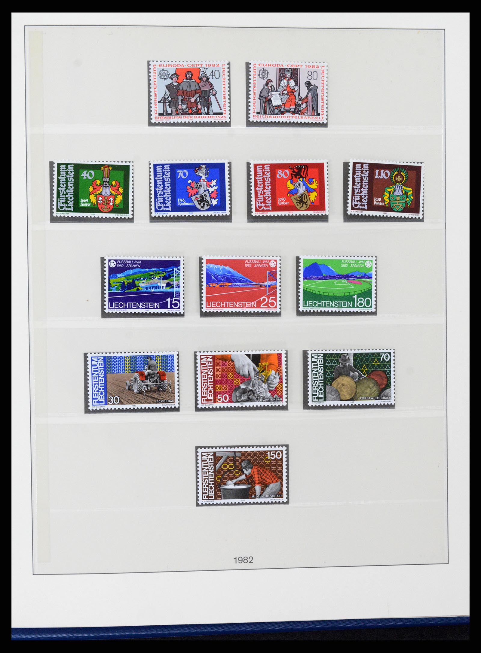 37295 079 - Stamp collection 37295 Liechtenstein 1912-2009.