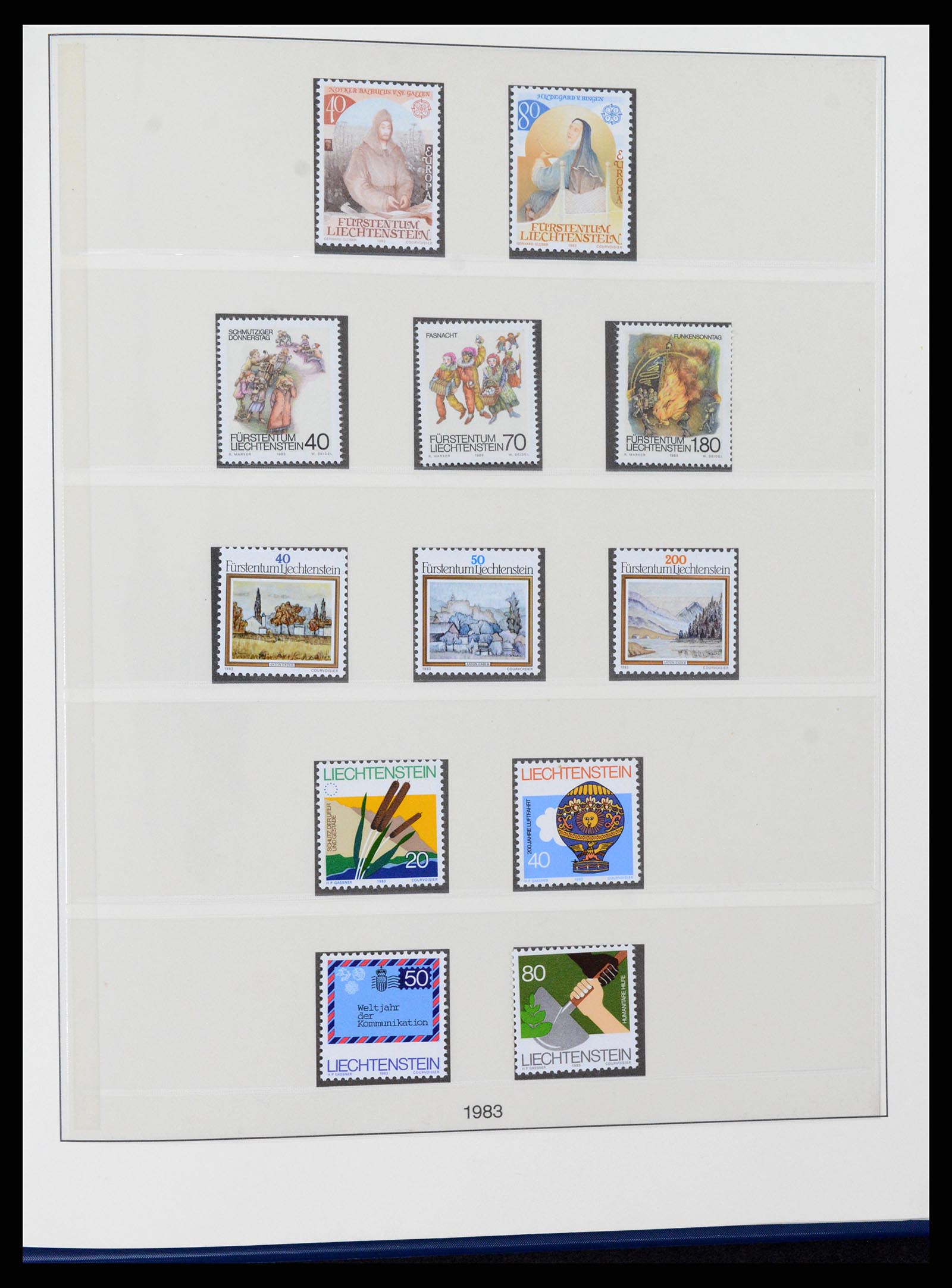 37295 081 - Postzegelverzameling 37295 Liechtenstein 1912-2009.