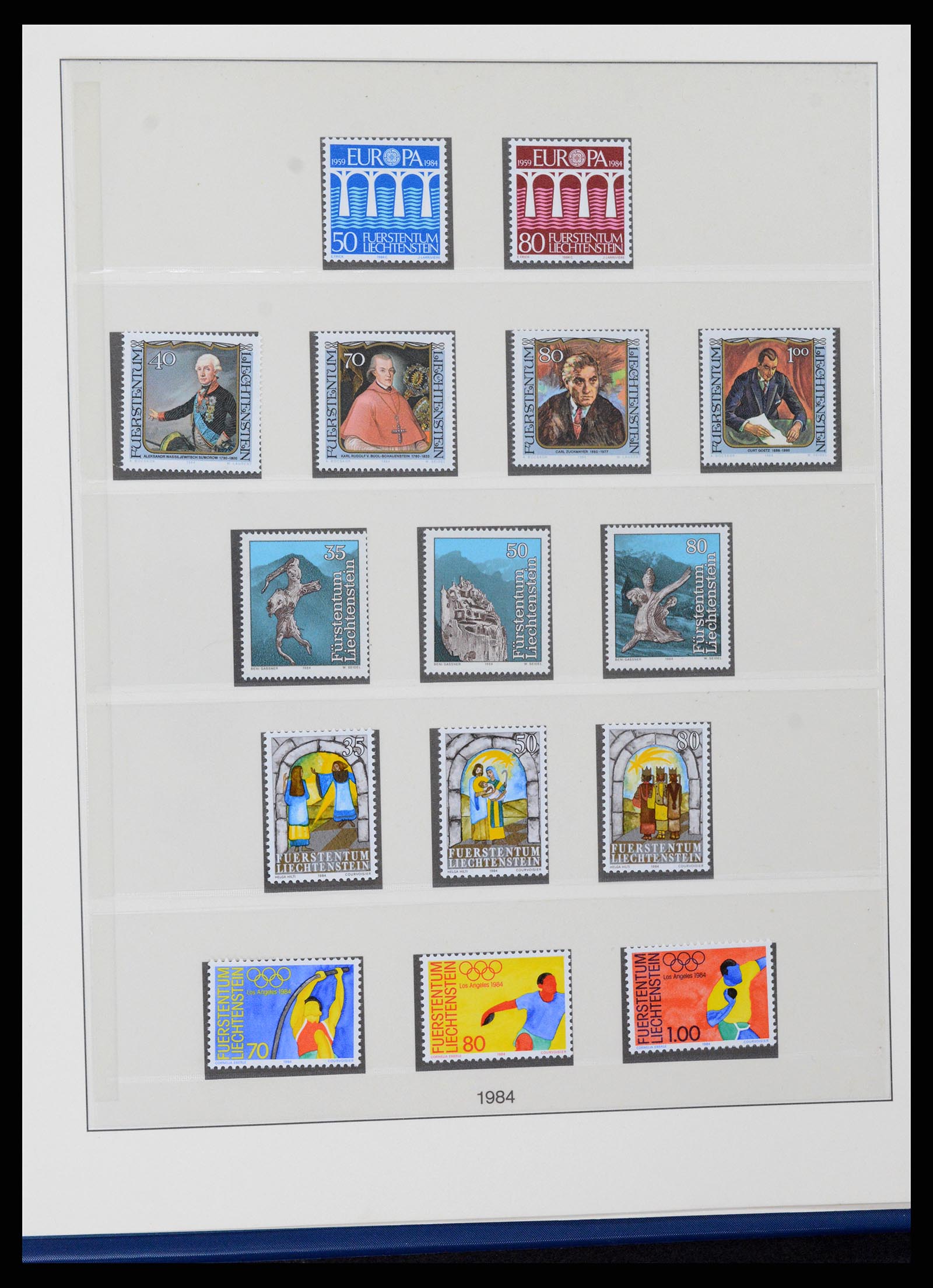 37295 083 - Stamp collection 37295 Liechtenstein 1912-2009.