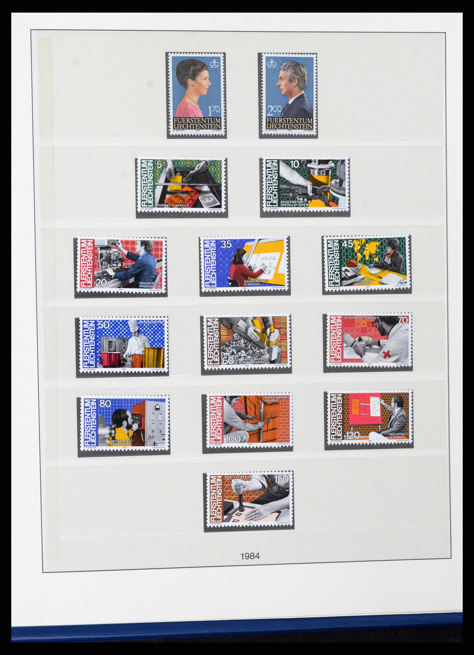 37295 084 - Postzegelverzameling 37295 Liechtenstein 1912-2009.