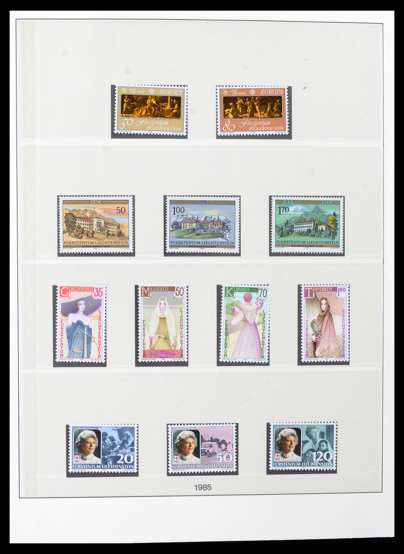 37295 086 - Postzegelverzameling 37295 Liechtenstein 1912-2009.