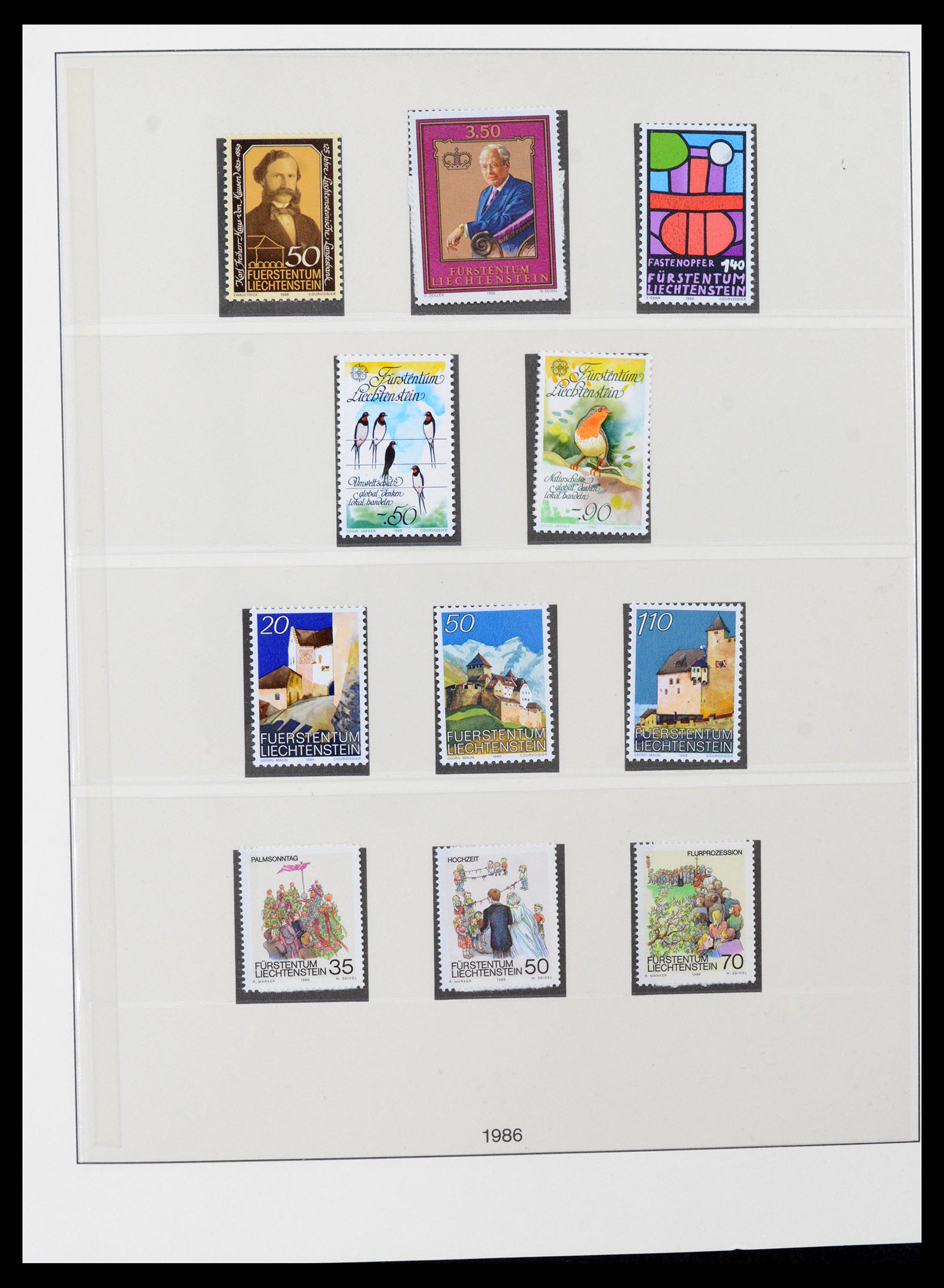 37295 089 - Postzegelverzameling 37295 Liechtenstein 1912-2009.