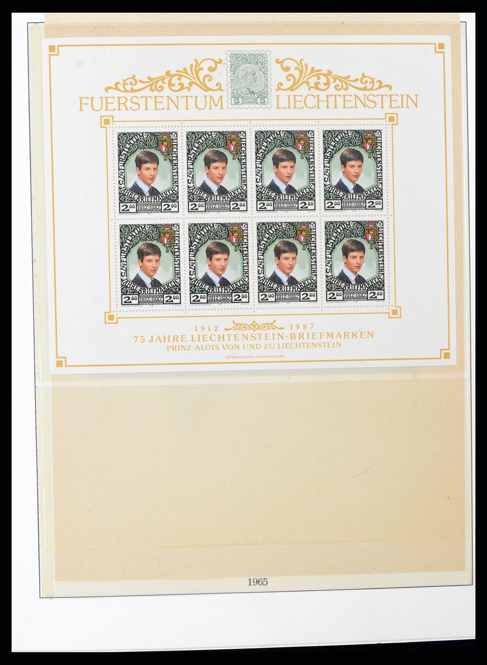 37295 091 - Postzegelverzameling 37295 Liechtenstein 1912-2009.