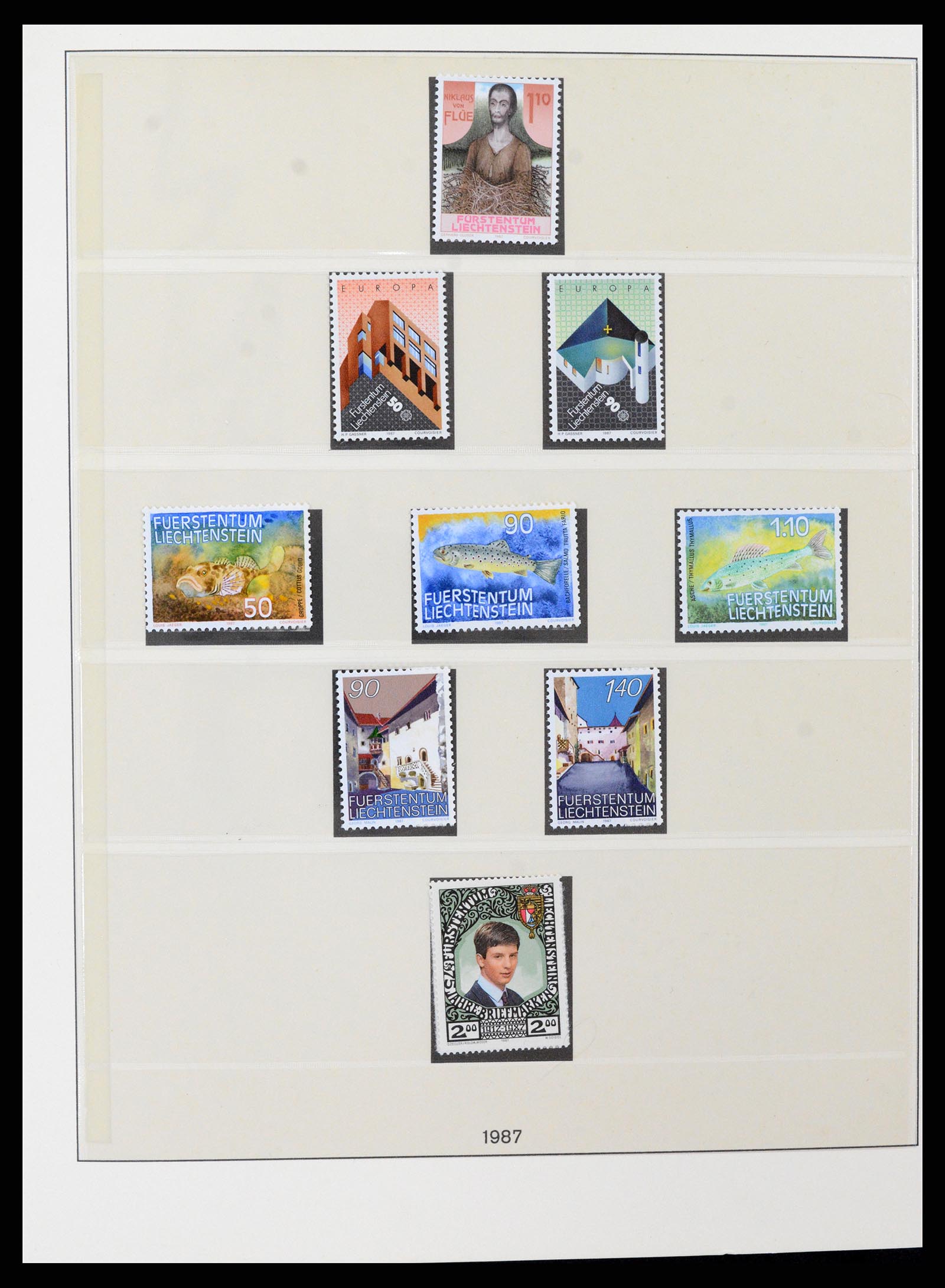 37295 092 - Postzegelverzameling 37295 Liechtenstein 1912-2009.