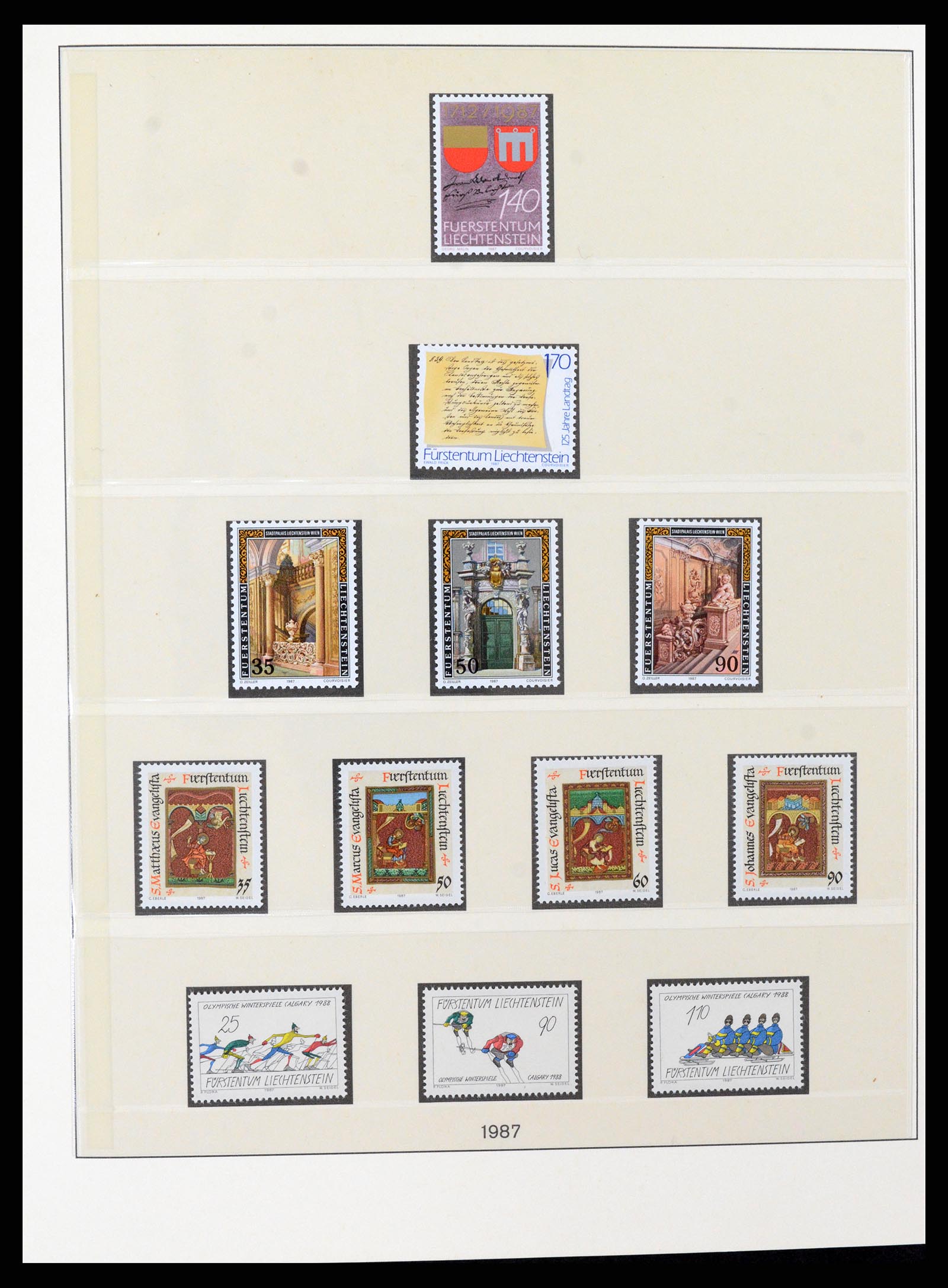 37295 093 - Postzegelverzameling 37295 Liechtenstein 1912-2009.
