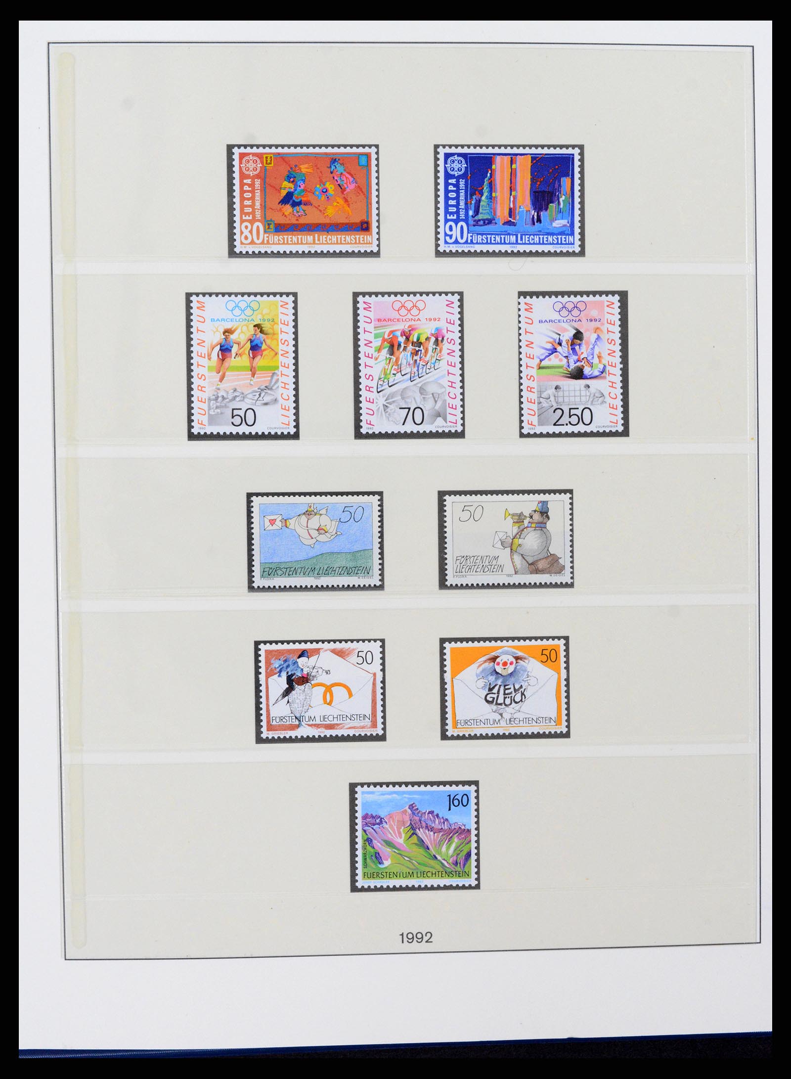 37295 105 - Stamp collection 37295 Liechtenstein 1912-2009.