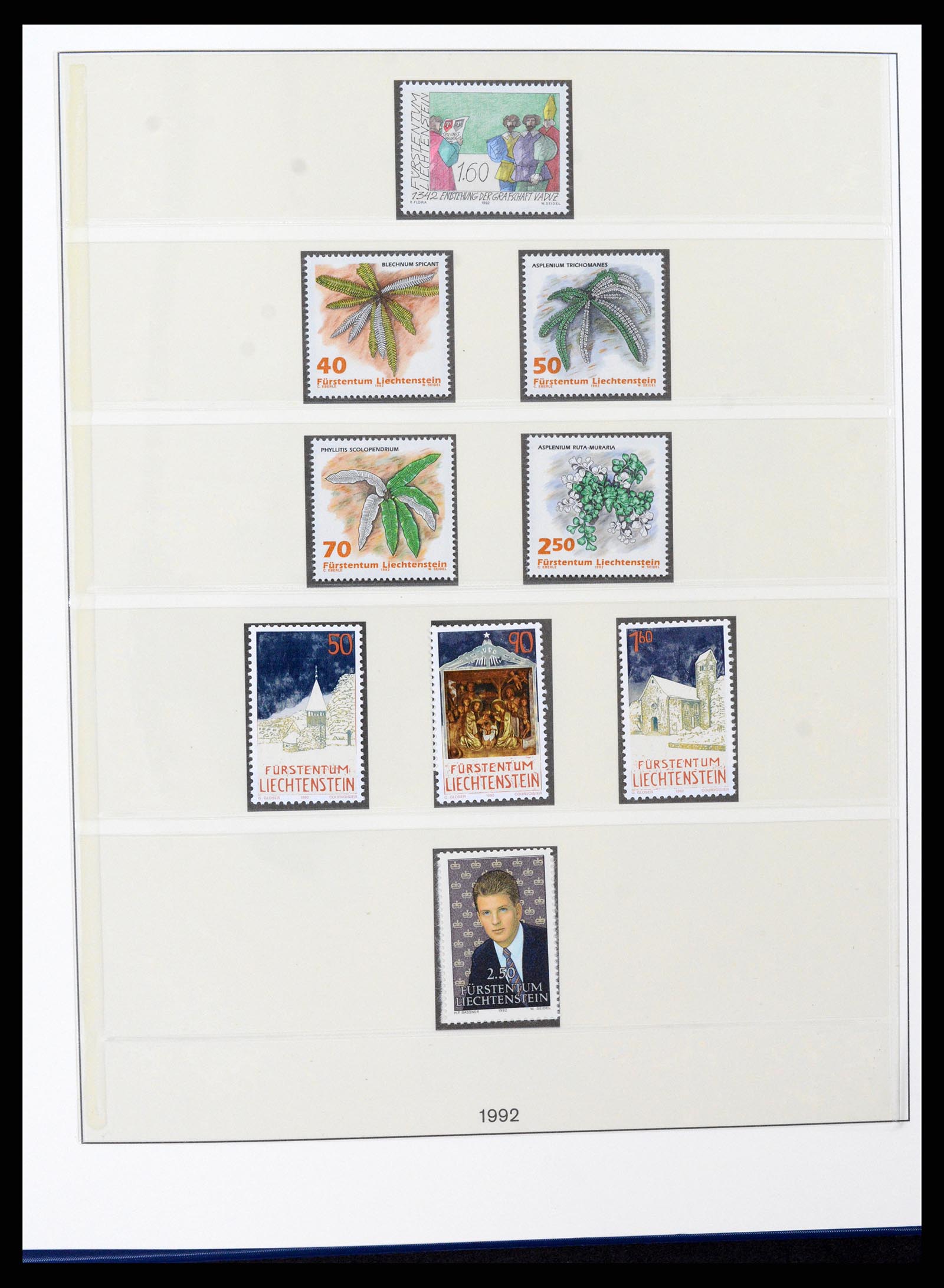 37295 107 - Postzegelverzameling 37295 Liechtenstein 1912-2009.