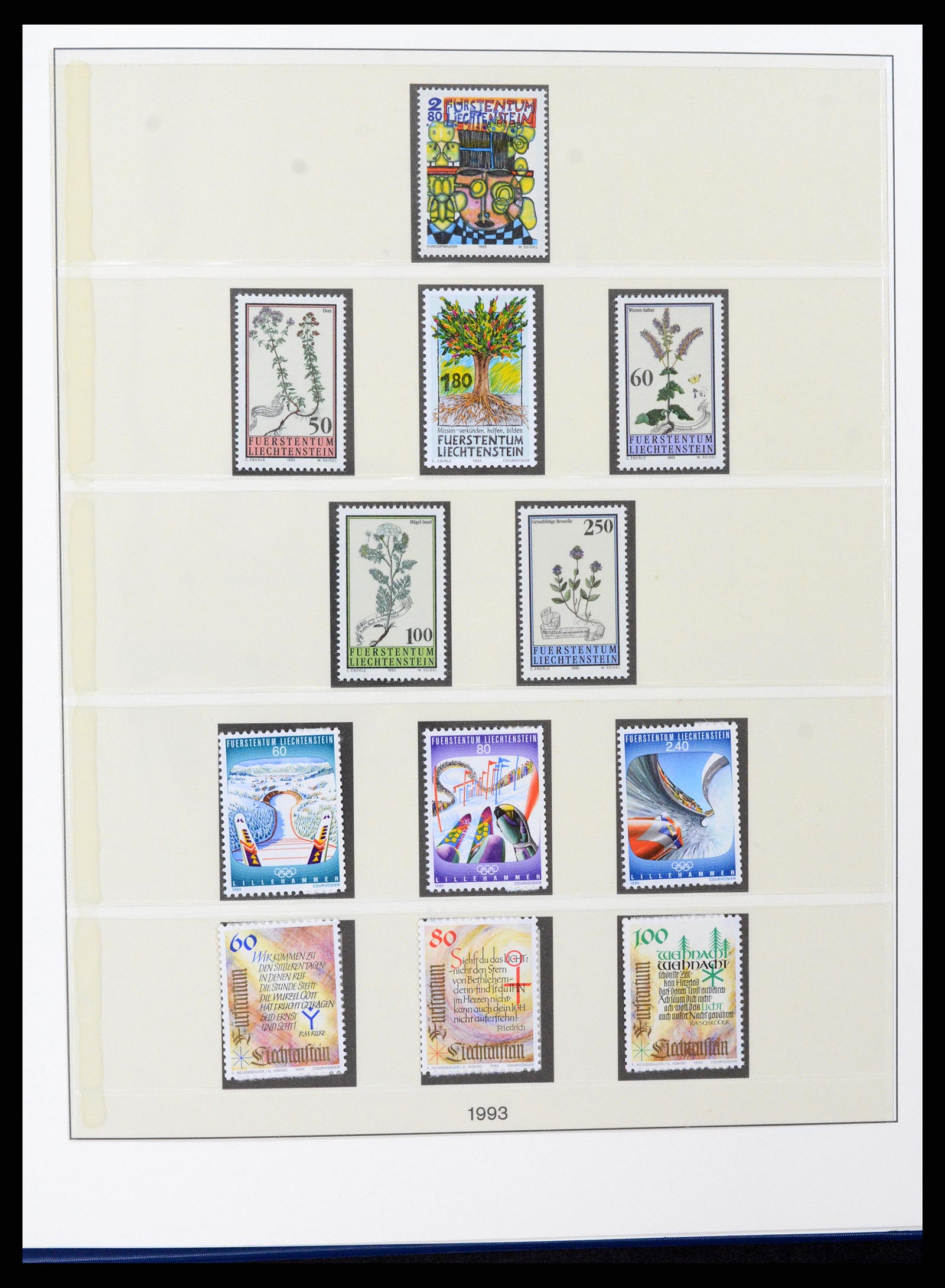 37295 110 - Postzegelverzameling 37295 Liechtenstein 1912-2009.
