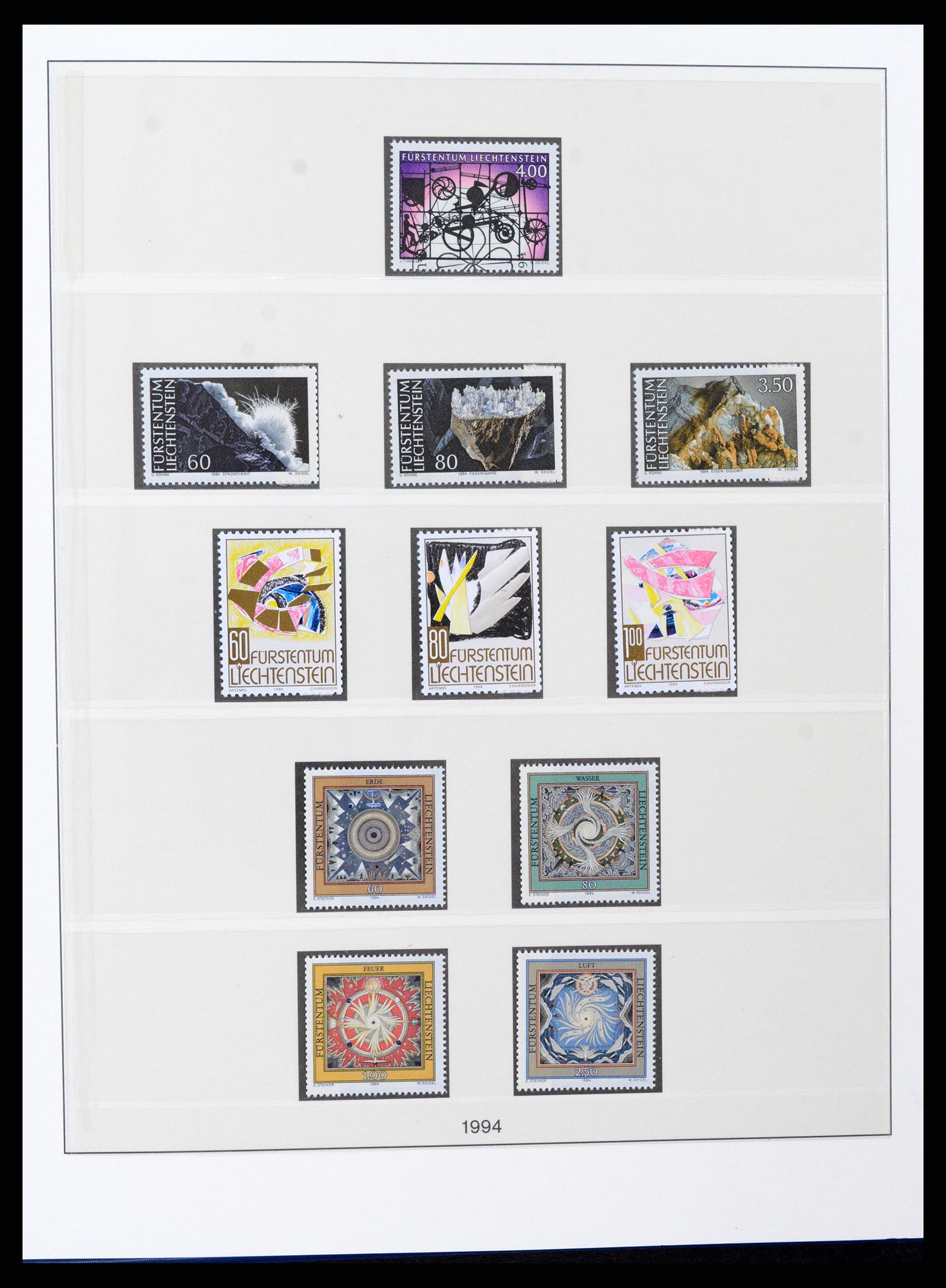 37295 112 - Stamp collection 37295 Liechtenstein 1912-2009.