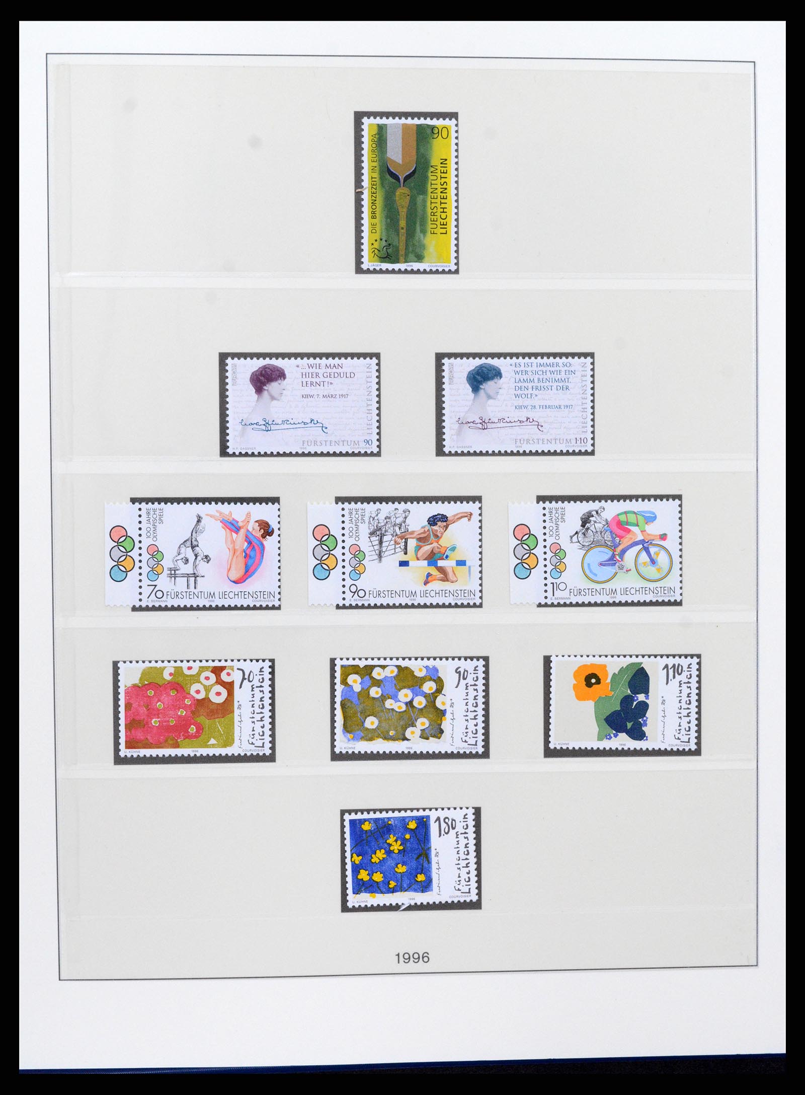 37295 115 - Postzegelverzameling 37295 Liechtenstein 1912-2009.