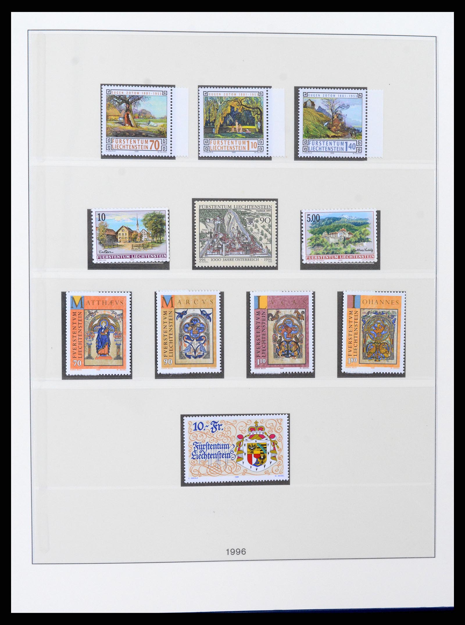 37295 116 - Stamp collection 37295 Liechtenstein 1912-2009.