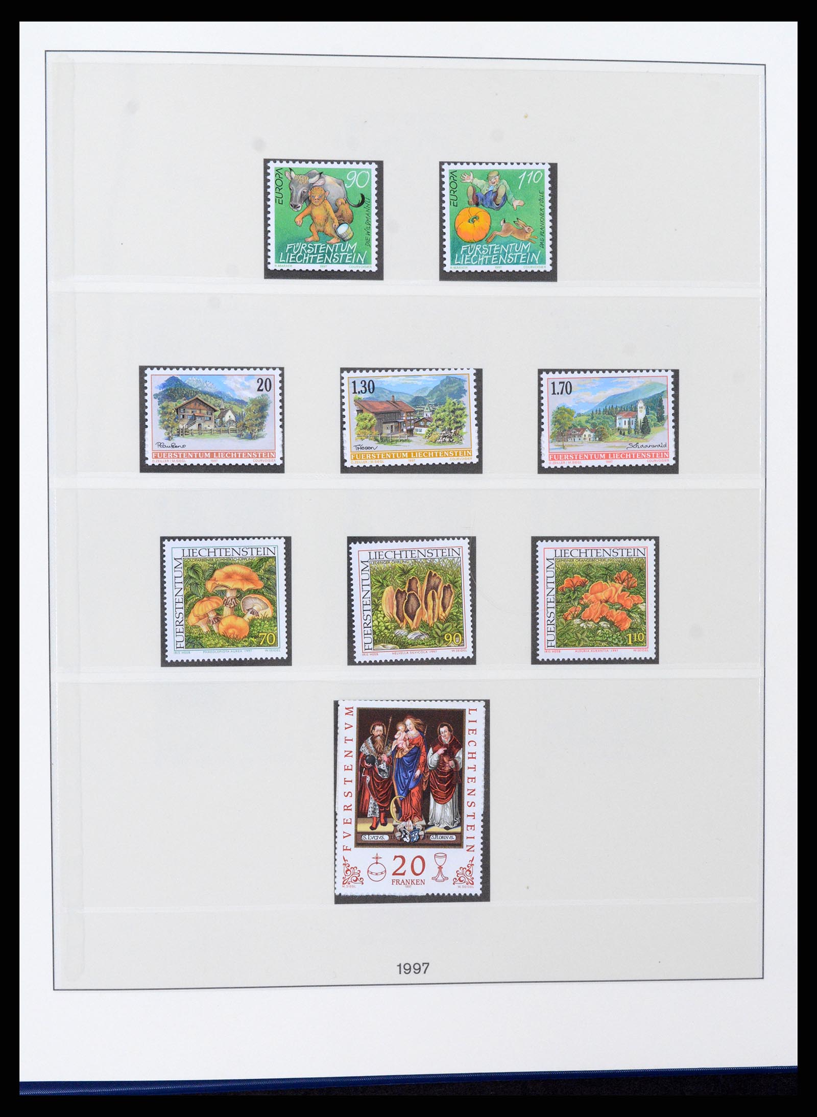 37295 117 - Postzegelverzameling 37295 Liechtenstein 1912-2009.