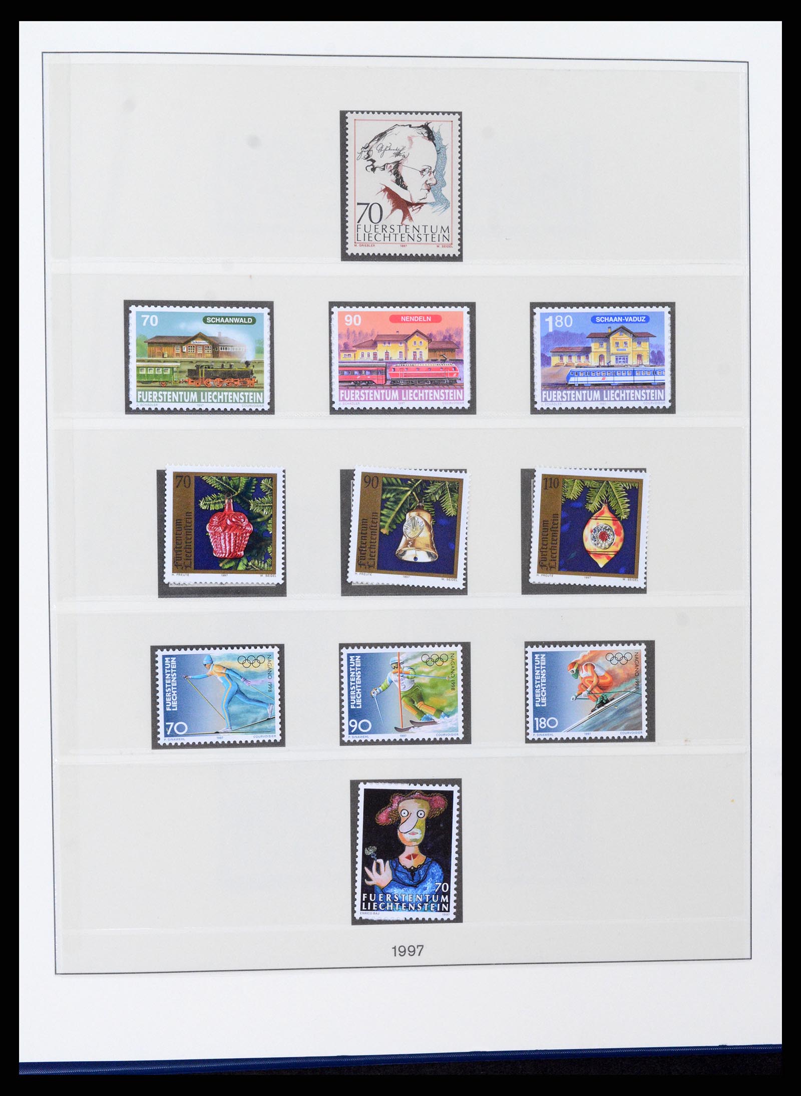 37295 118 - Stamp collection 37295 Liechtenstein 1912-2009.