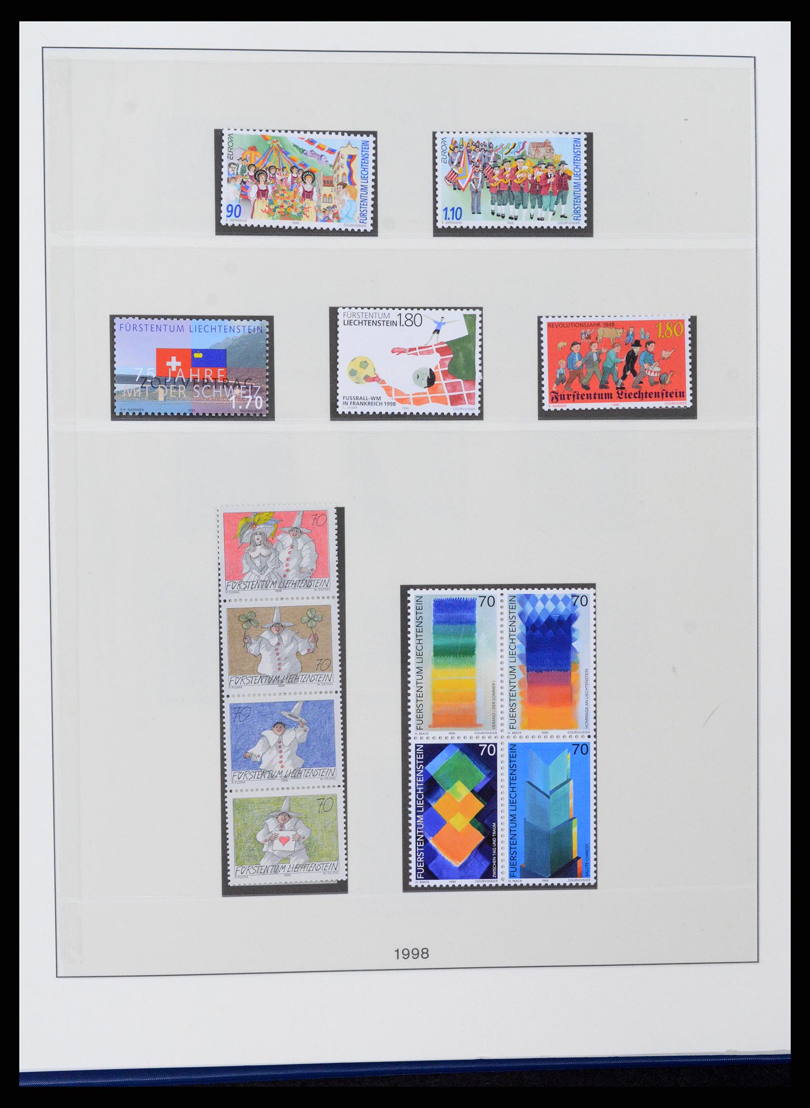 37295 119 - Stamp collection 37295 Liechtenstein 1912-2009.
