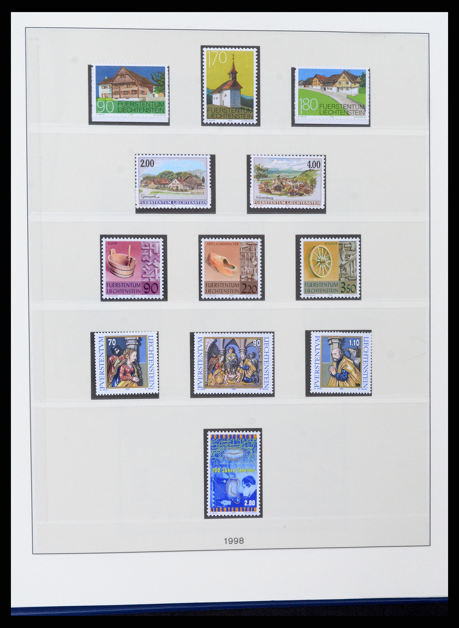 37295 120 - Stamp collection 37295 Liechtenstein 1912-2009.