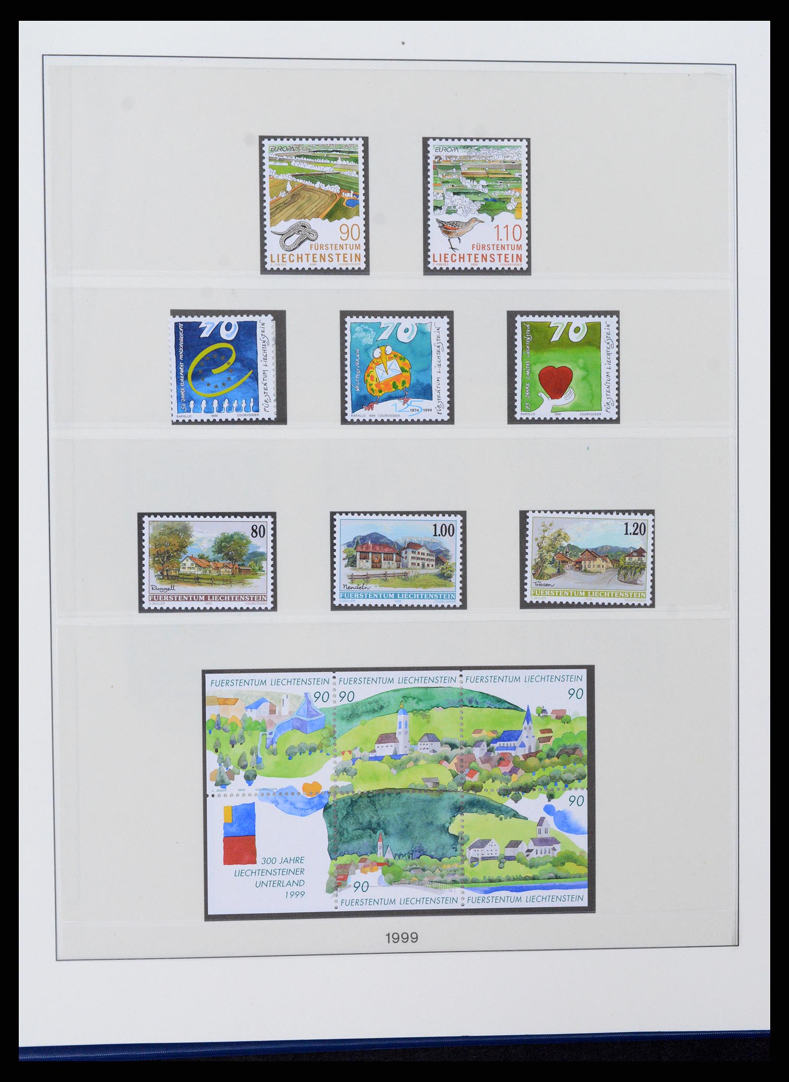 37295 121 - Postzegelverzameling 37295 Liechtenstein 1912-2009.