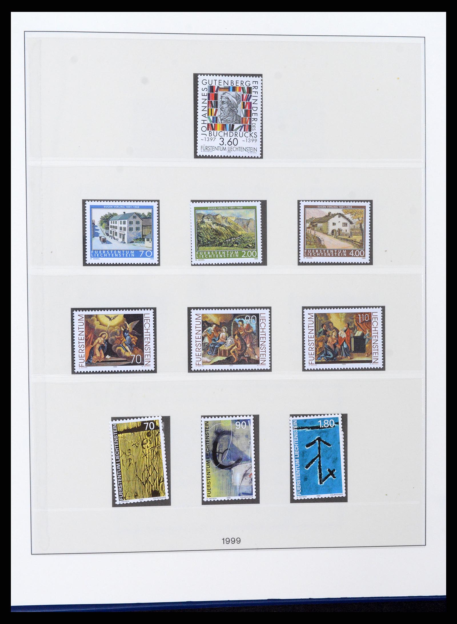 37295 123 - Postzegelverzameling 37295 Liechtenstein 1912-2009.