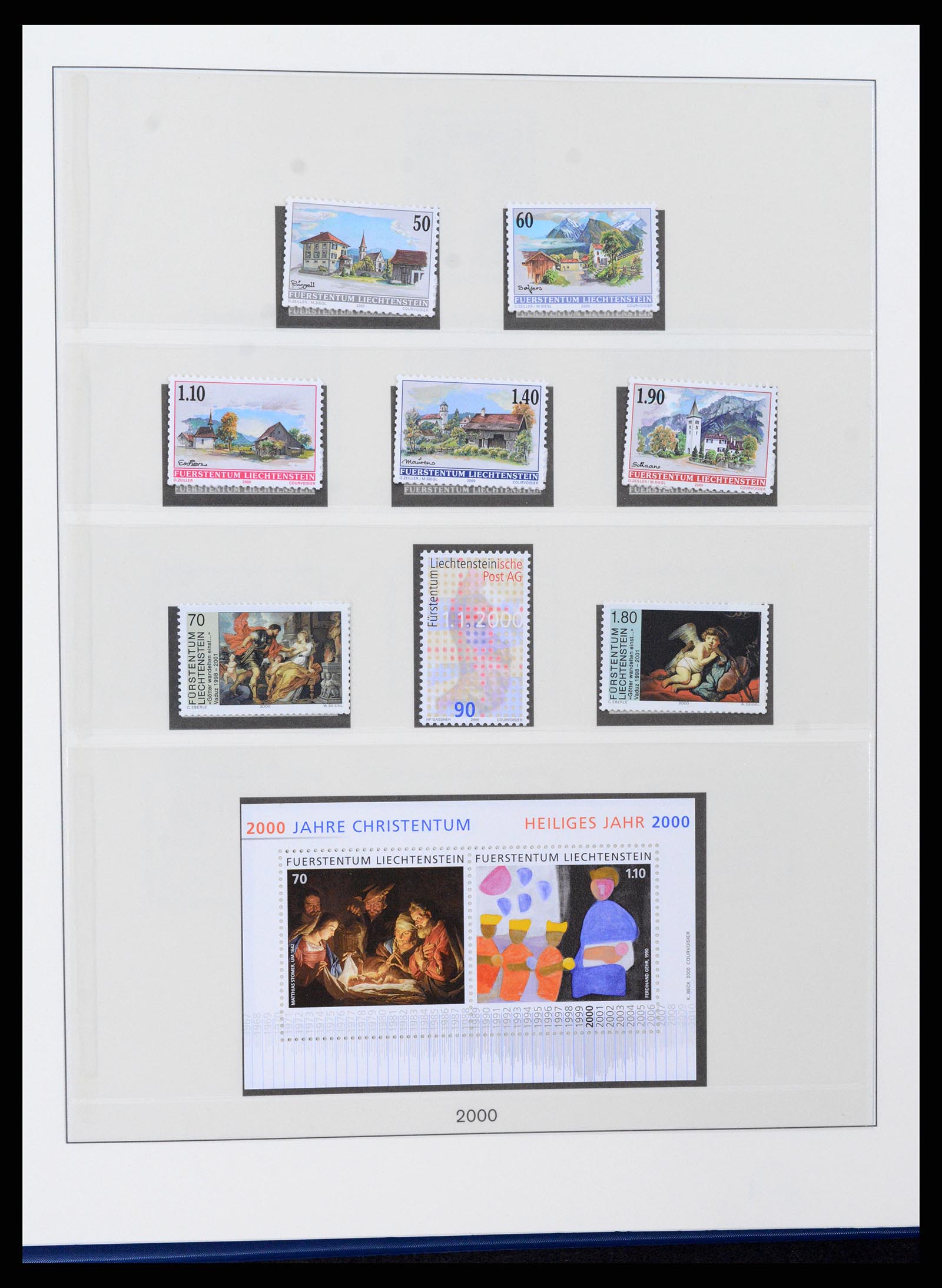 37295 124 - Postzegelverzameling 37295 Liechtenstein 1912-2009.