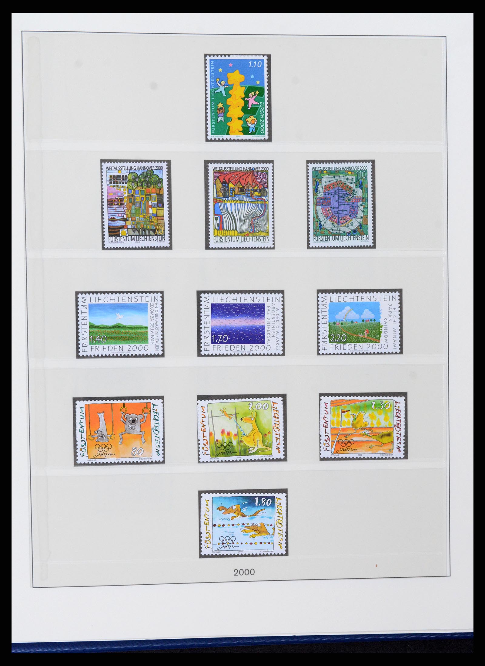 37295 125 - Stamp collection 37295 Liechtenstein 1912-2009.