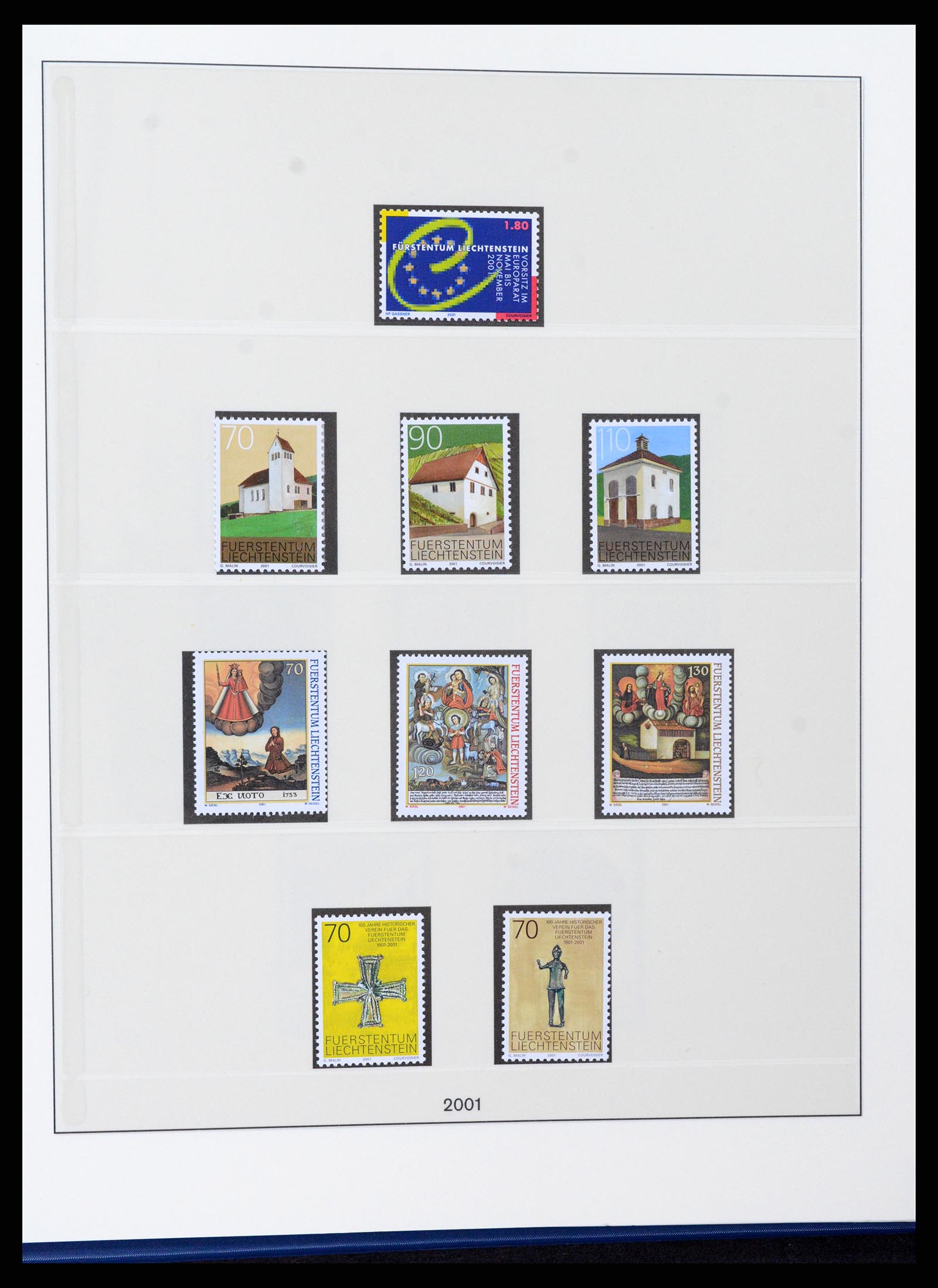 37295 128 - Postzegelverzameling 37295 Liechtenstein 1912-2009.
