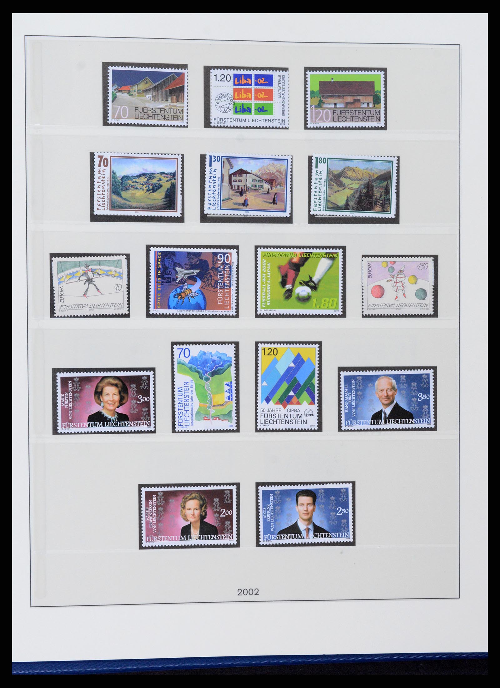 37295 130 - Postzegelverzameling 37295 Liechtenstein 1912-2009.