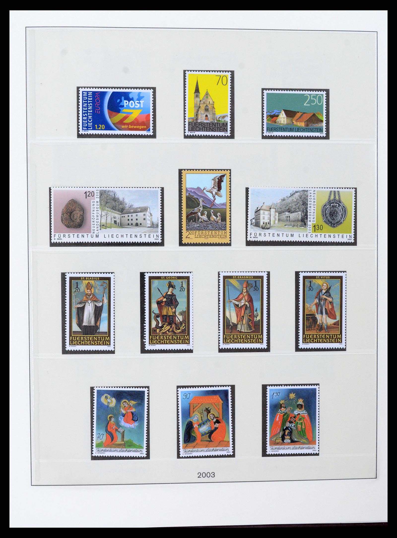 37295 133 - Stamp collection 37295 Liechtenstein 1912-2009.