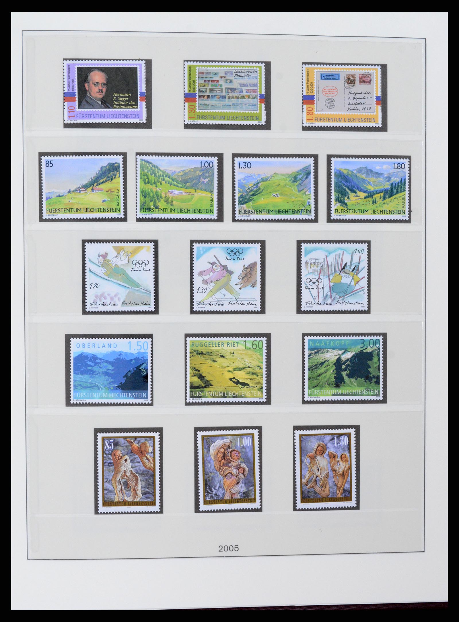 37295 139 - Stamp collection 37295 Liechtenstein 1912-2009.