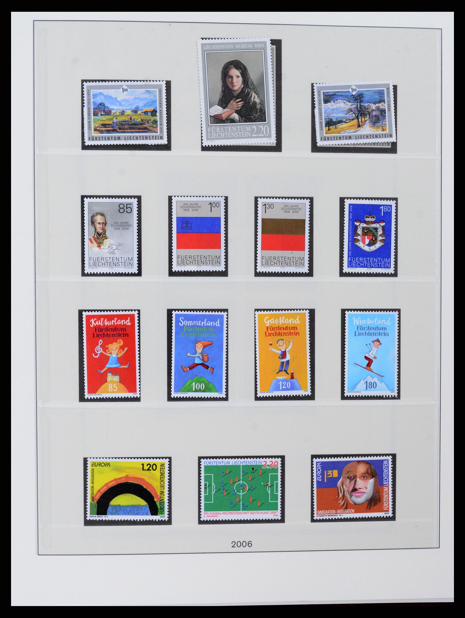 37295 140 - Postzegelverzameling 37295 Liechtenstein 1912-2009.
