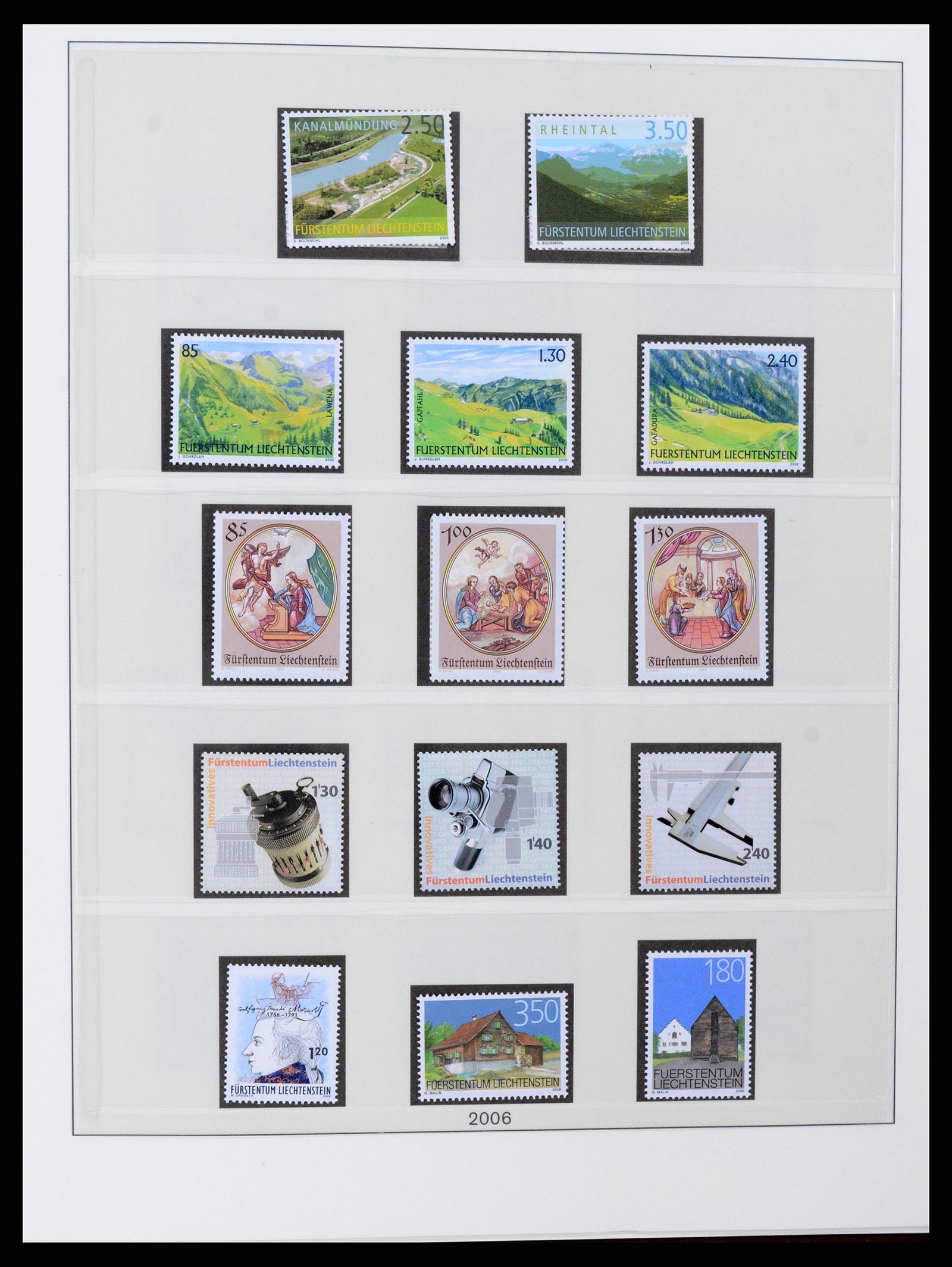 37295 142 - Stamp collection 37295 Liechtenstein 1912-2009.