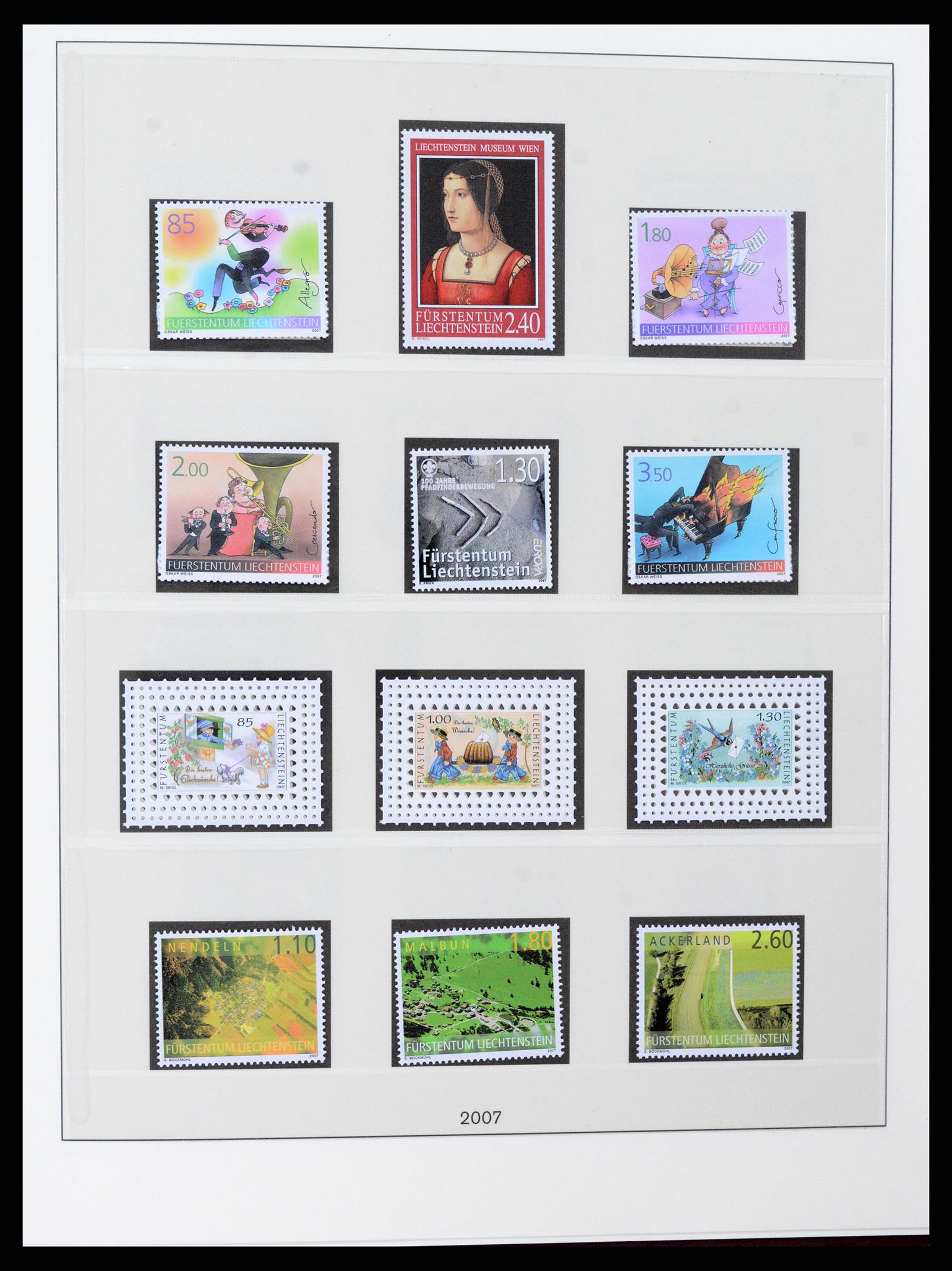 37295 143 - Postzegelverzameling 37295 Liechtenstein 1912-2009.