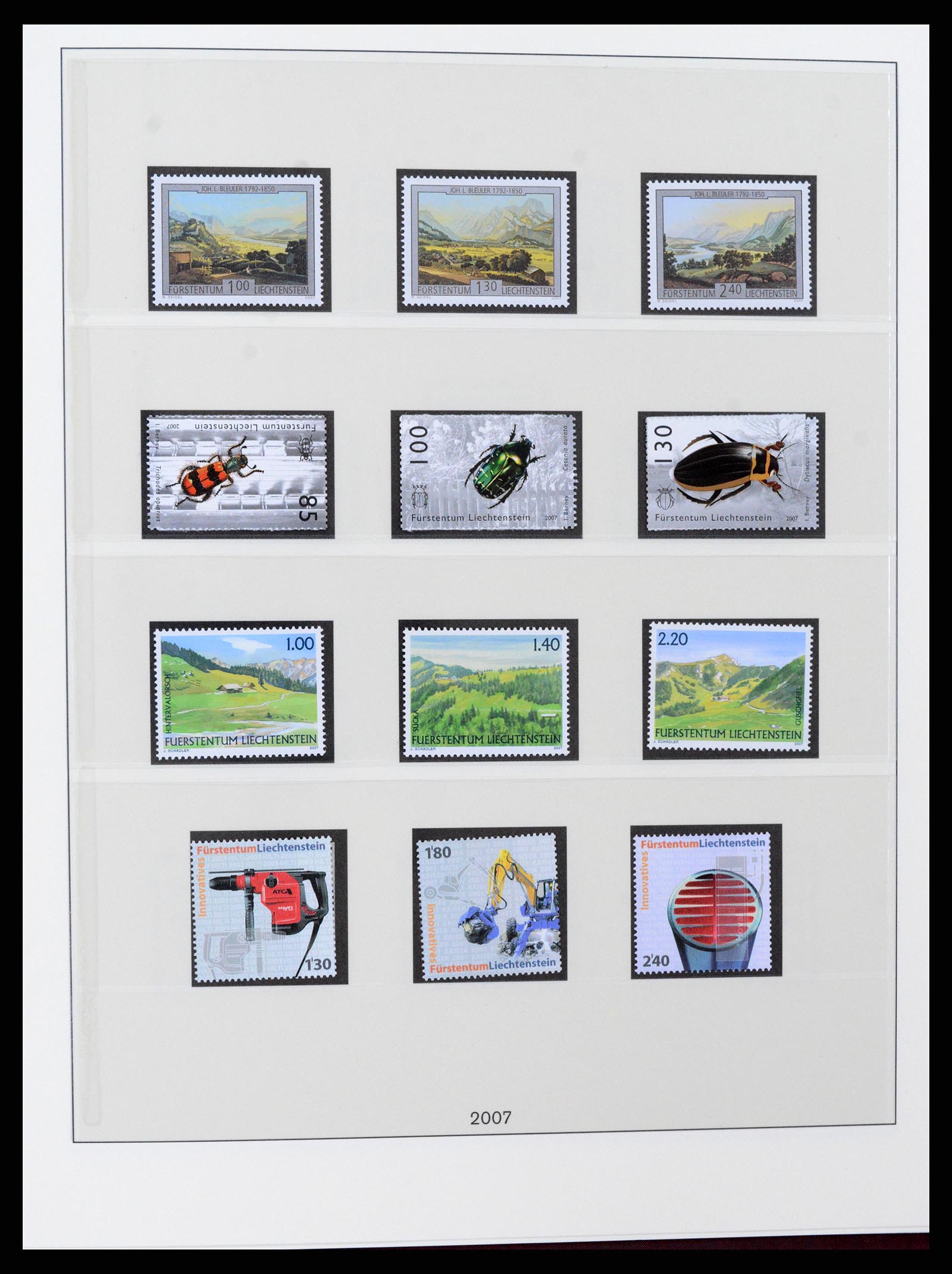 37295 144 - Postzegelverzameling 37295 Liechtenstein 1912-2009.