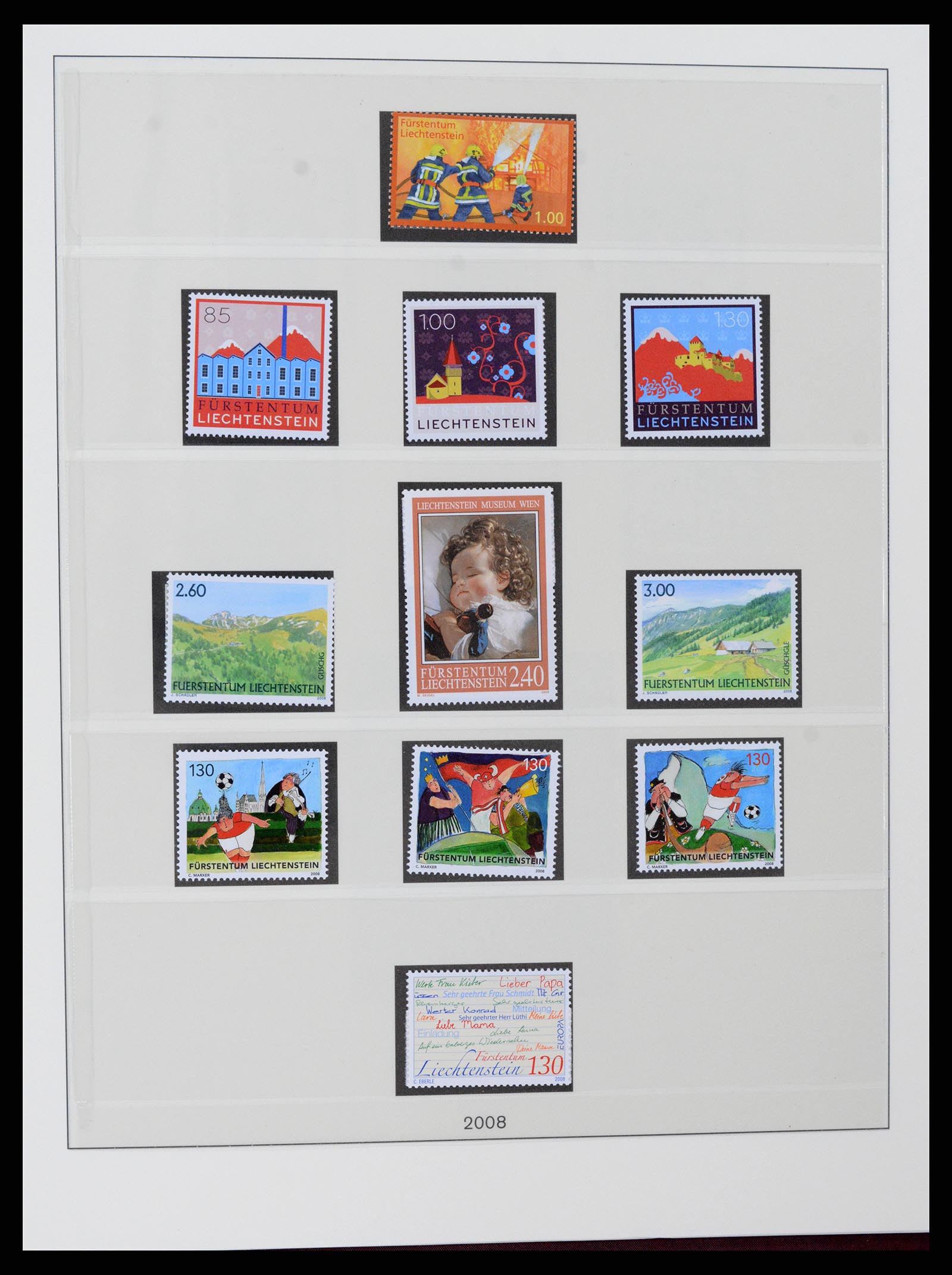 37295 146 - Postzegelverzameling 37295 Liechtenstein 1912-2009.