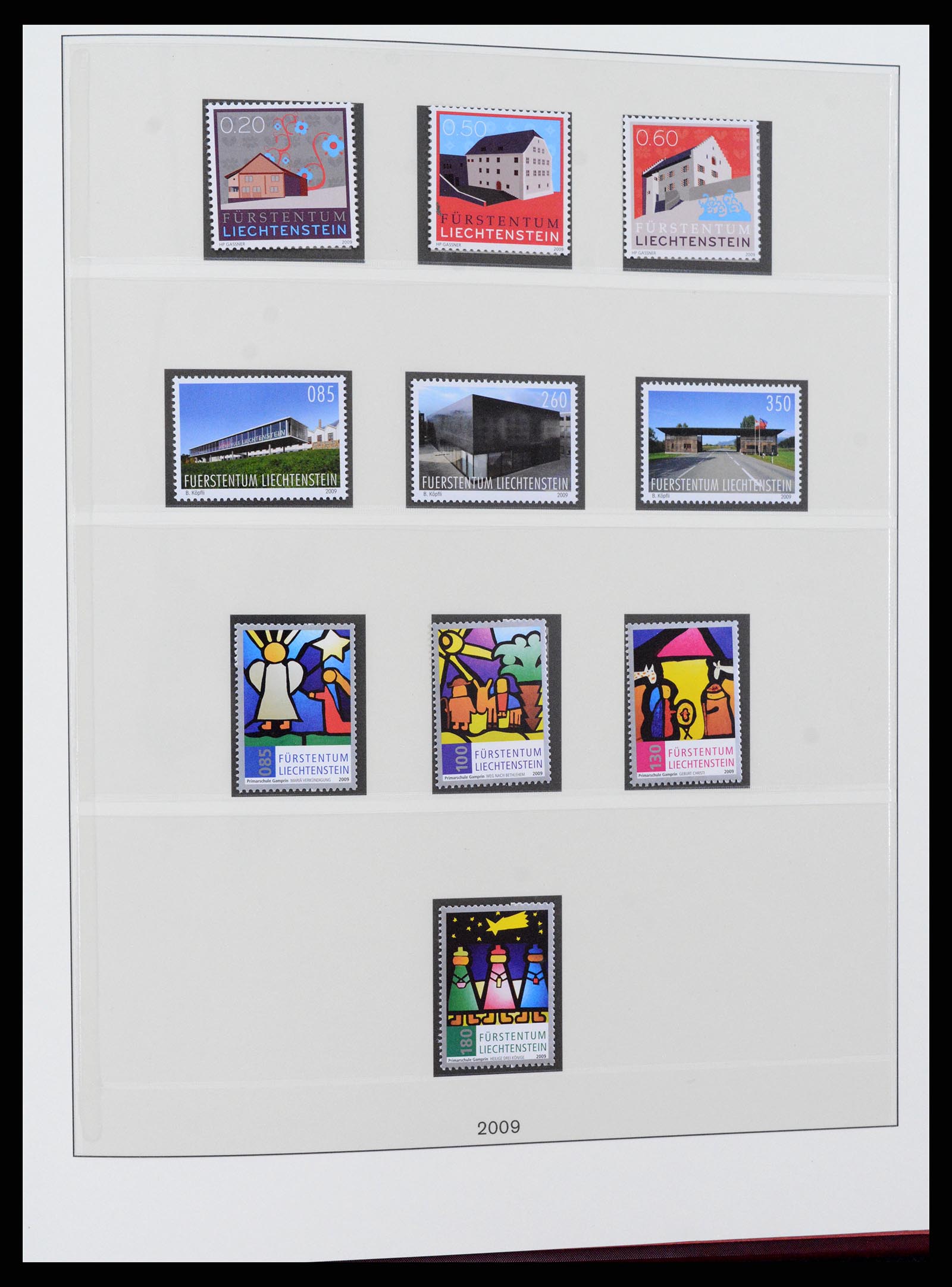 37295 153 - Stamp collection 37295 Liechtenstein 1912-2009.