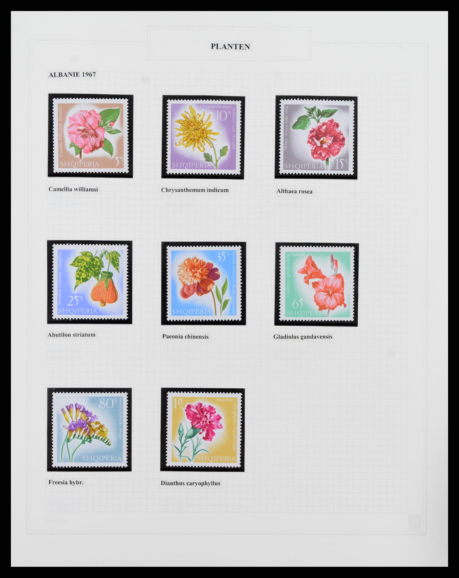 37298 003 - Postzegelverzameling 37298 Motief flora 1953-2000.